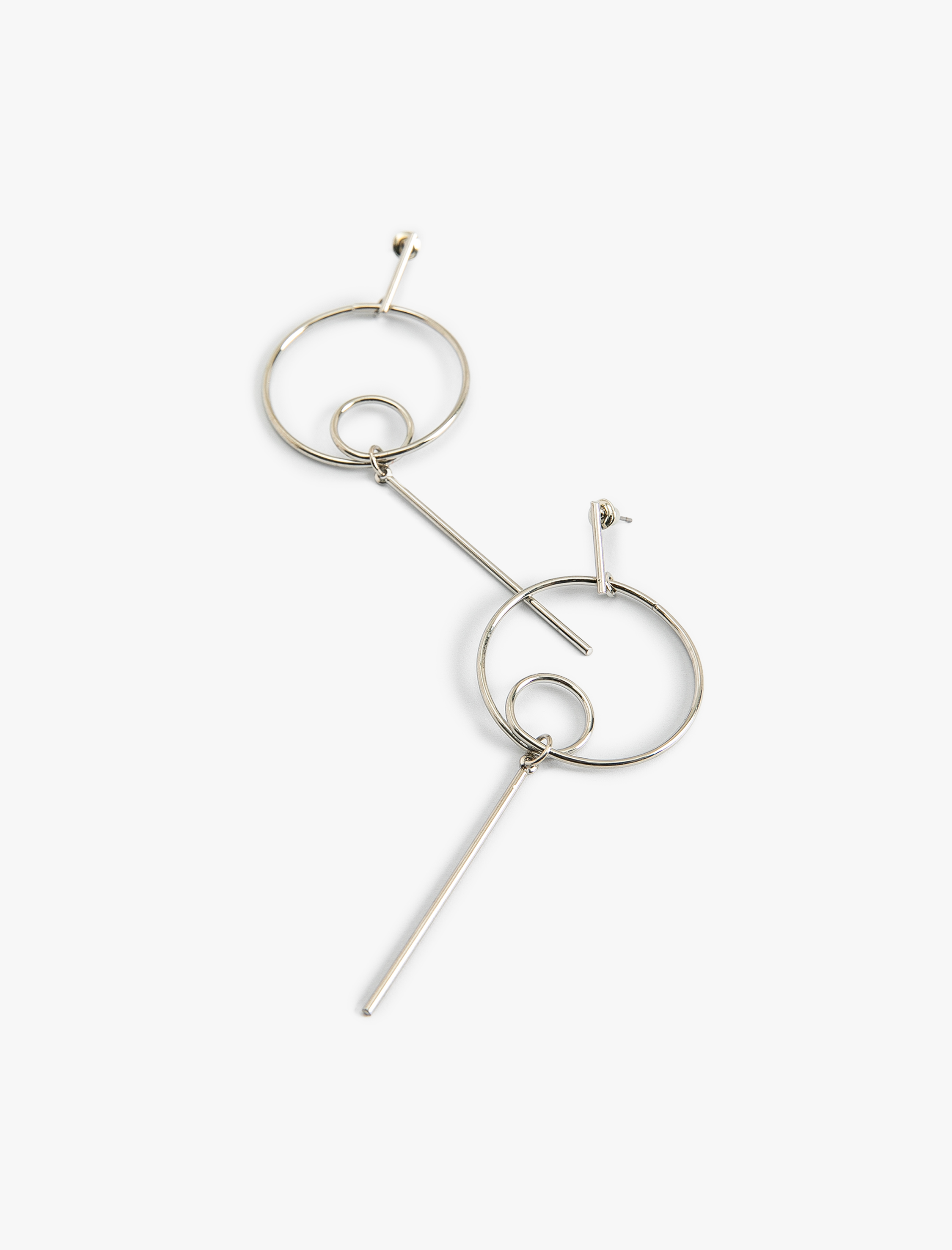  Kadın Çelik Küpe Geometrik Sallantılı