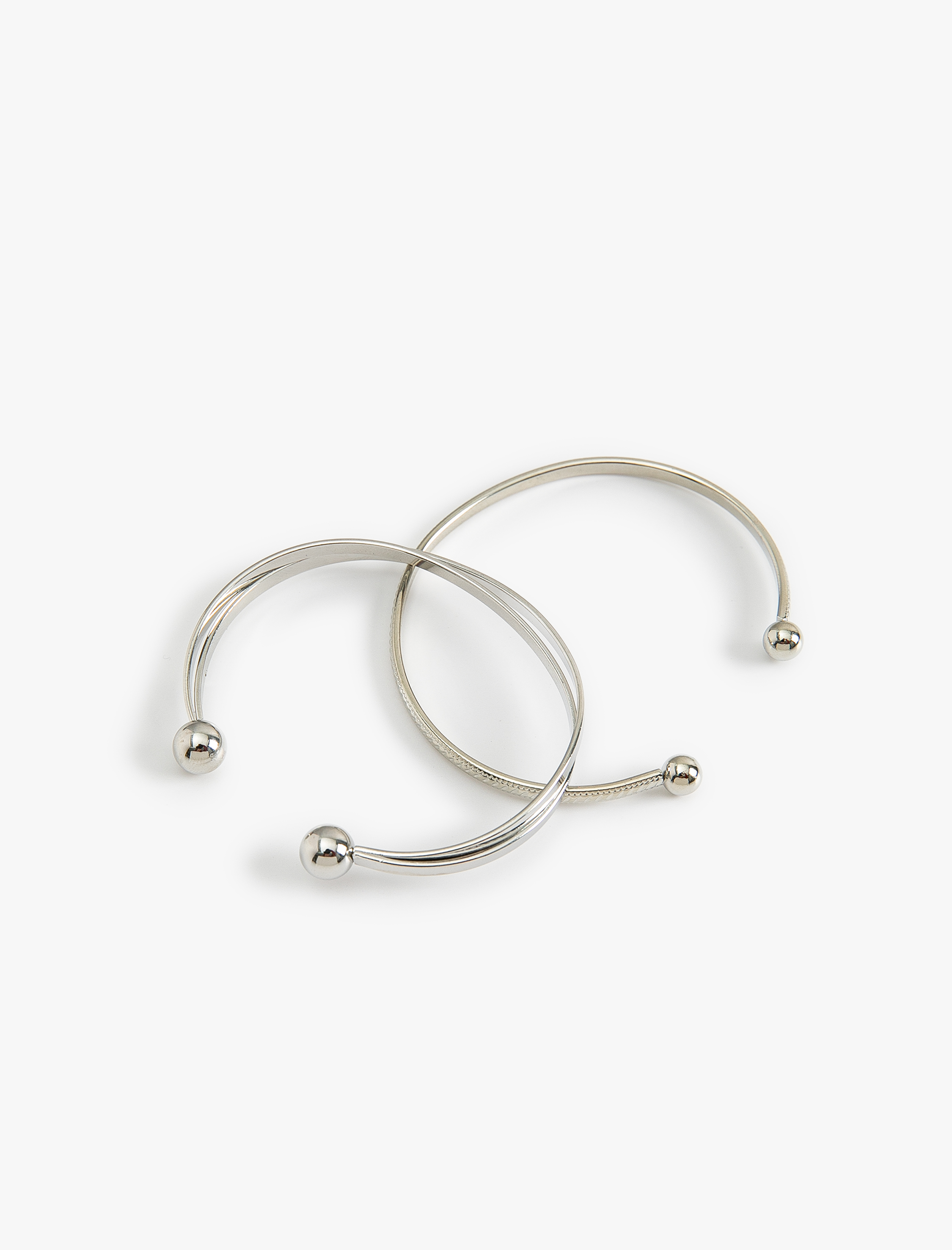  Kadın Çelik Bileklik Seti 2'li