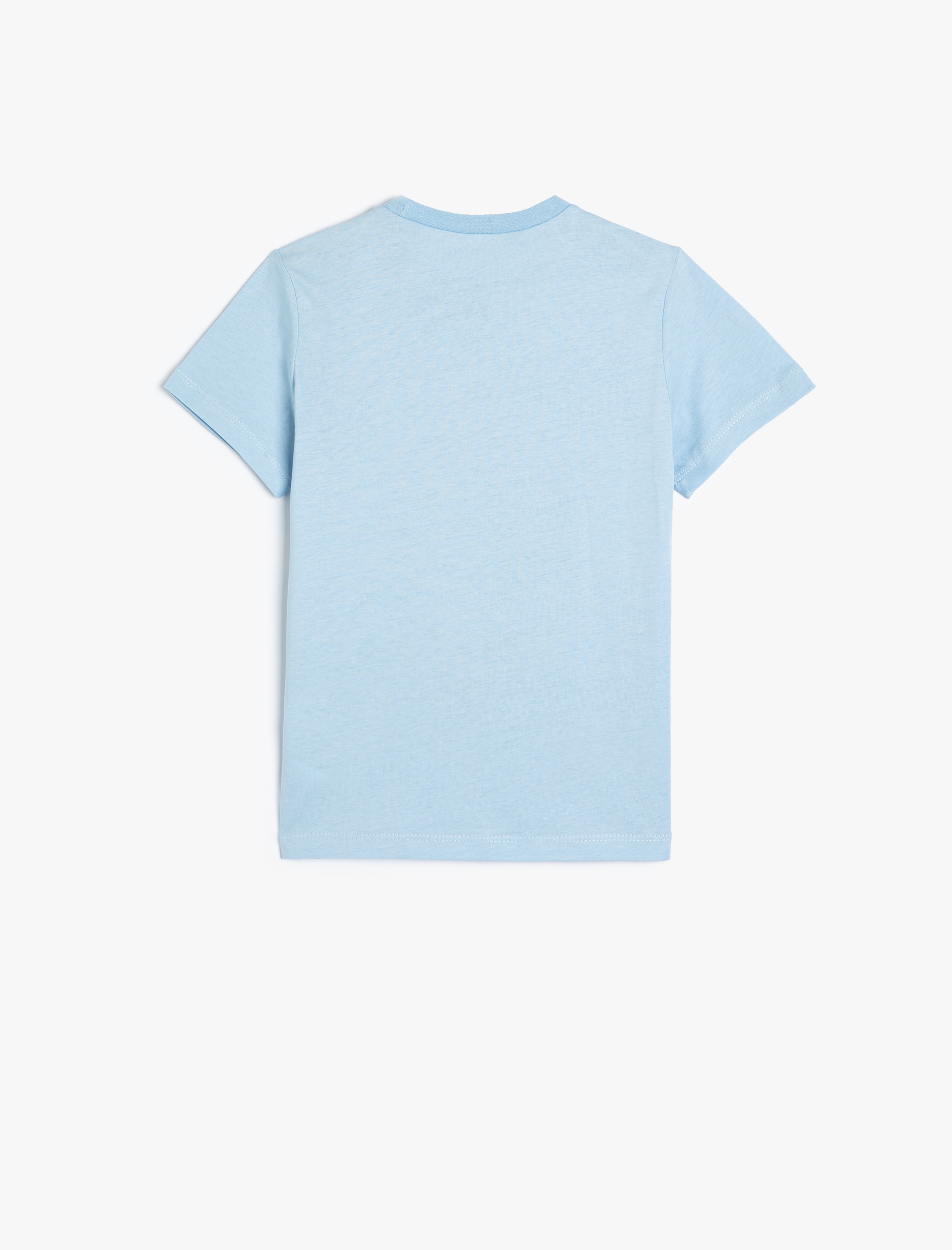  Erkek Çocuk Tişört Yaz Temalı Kısa Kollu Bisiklet Yaka Pamuklu