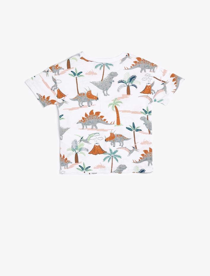 Erkek Bebek Polo Yaka Tişört Dokulu Düğmeli Kısa Kollu Pamuklu