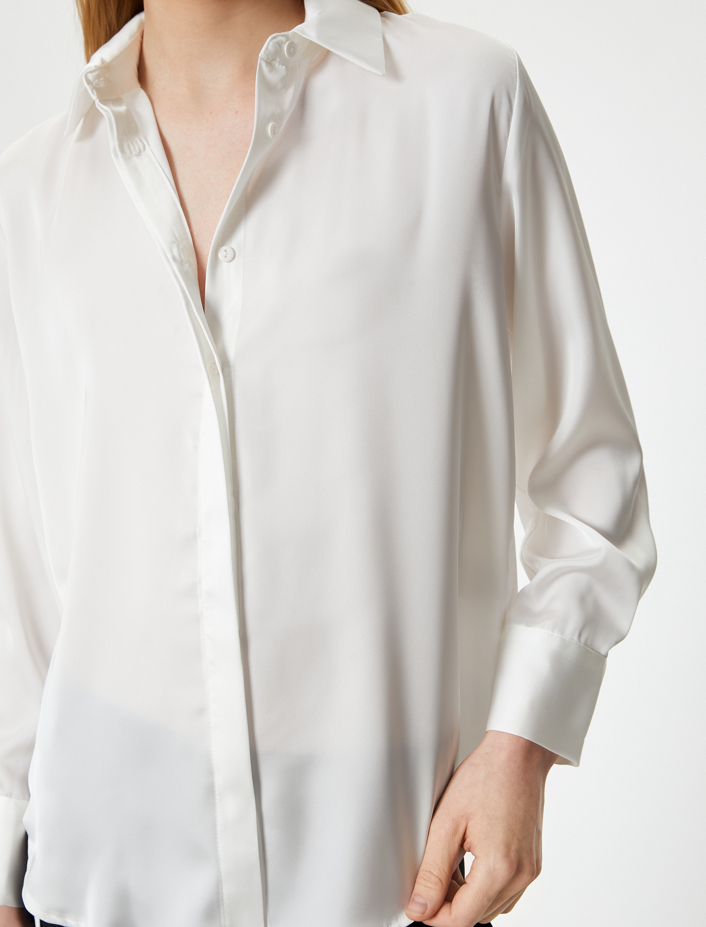   Basic Gömlek Uzun Kollu Düğmeli