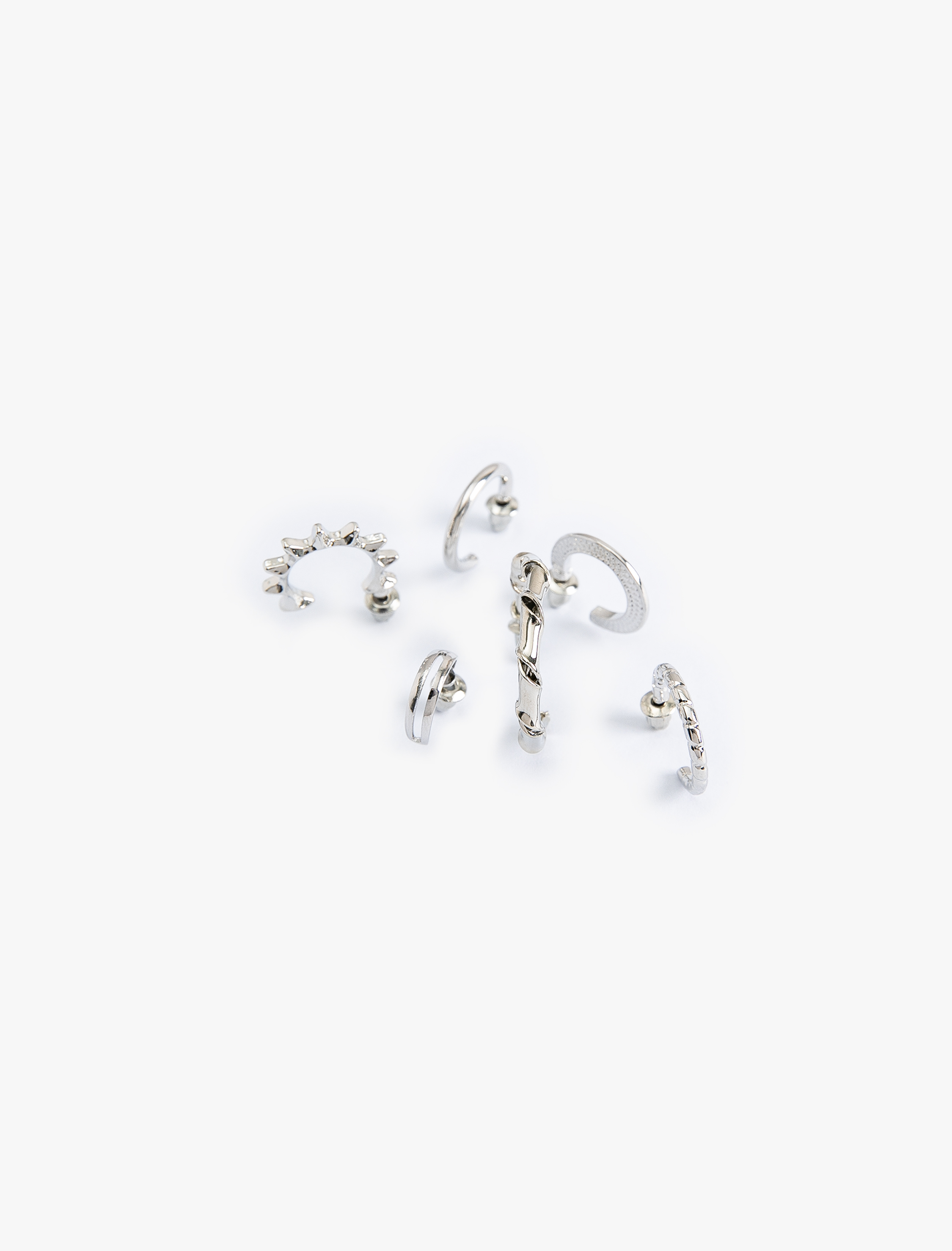  Kadın Halka Küpe Seti 6'lı Detaylı