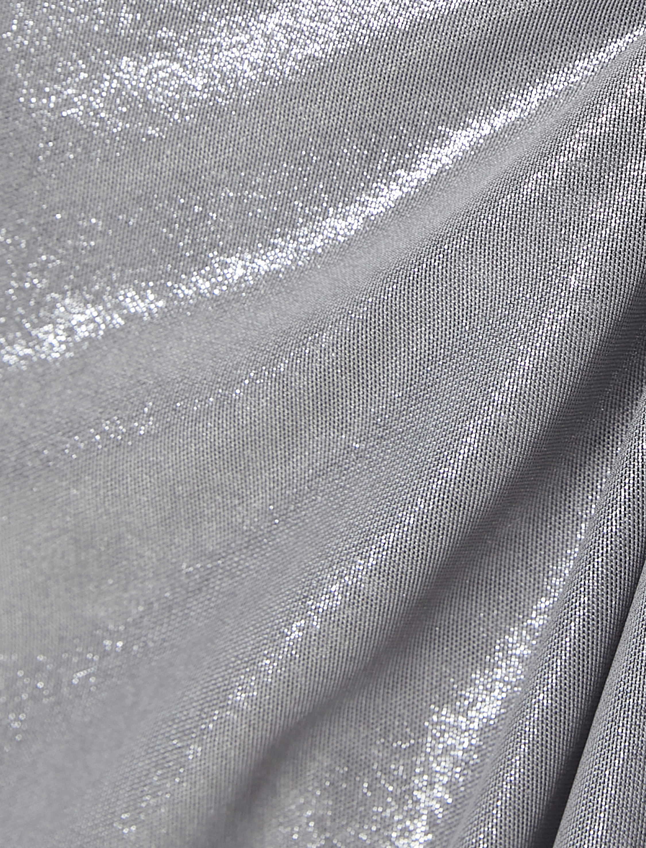   Metalik Midi Etek Düğüm Detaylı Normal Bel