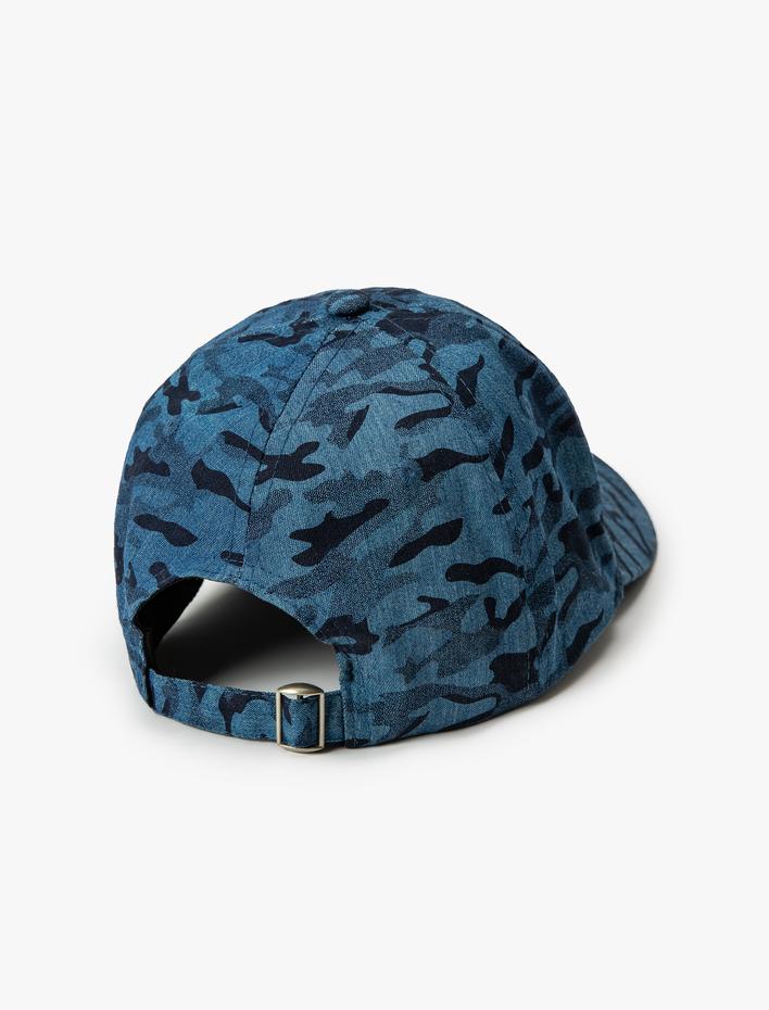 Erkek Kep Şapka Kamuflaj Desenli