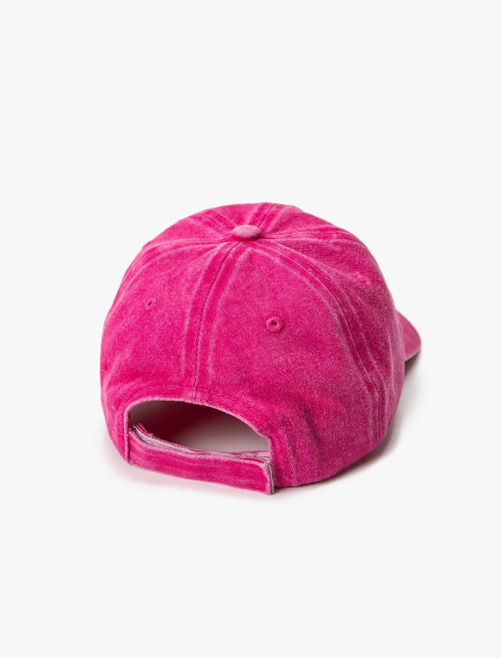 Kız Çocuk Kep Şapka Slogan Aplikeli Detaylı