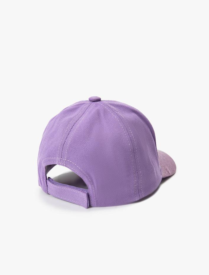 Kız Çocuk Kep Şapka Parıltılı Baskılı