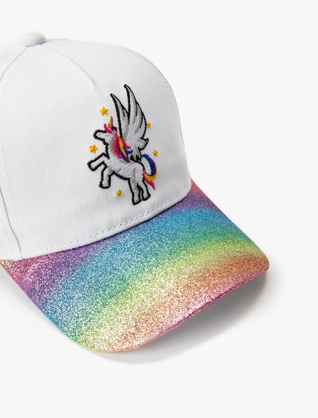 Unicorn Kep Şapka Simli İşlemeli_2