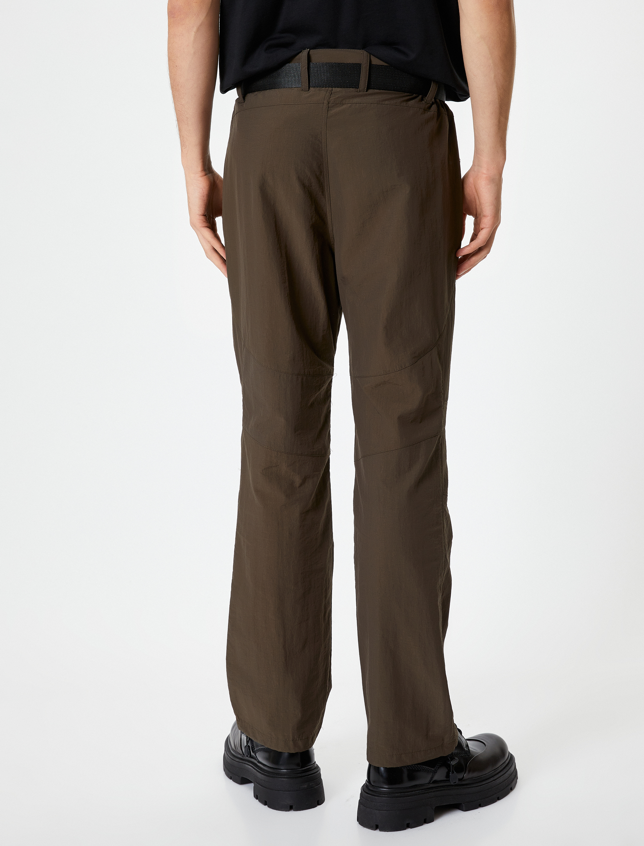   Paraşüt Pantolon Kemer Detaylı Cepli Düğmeli