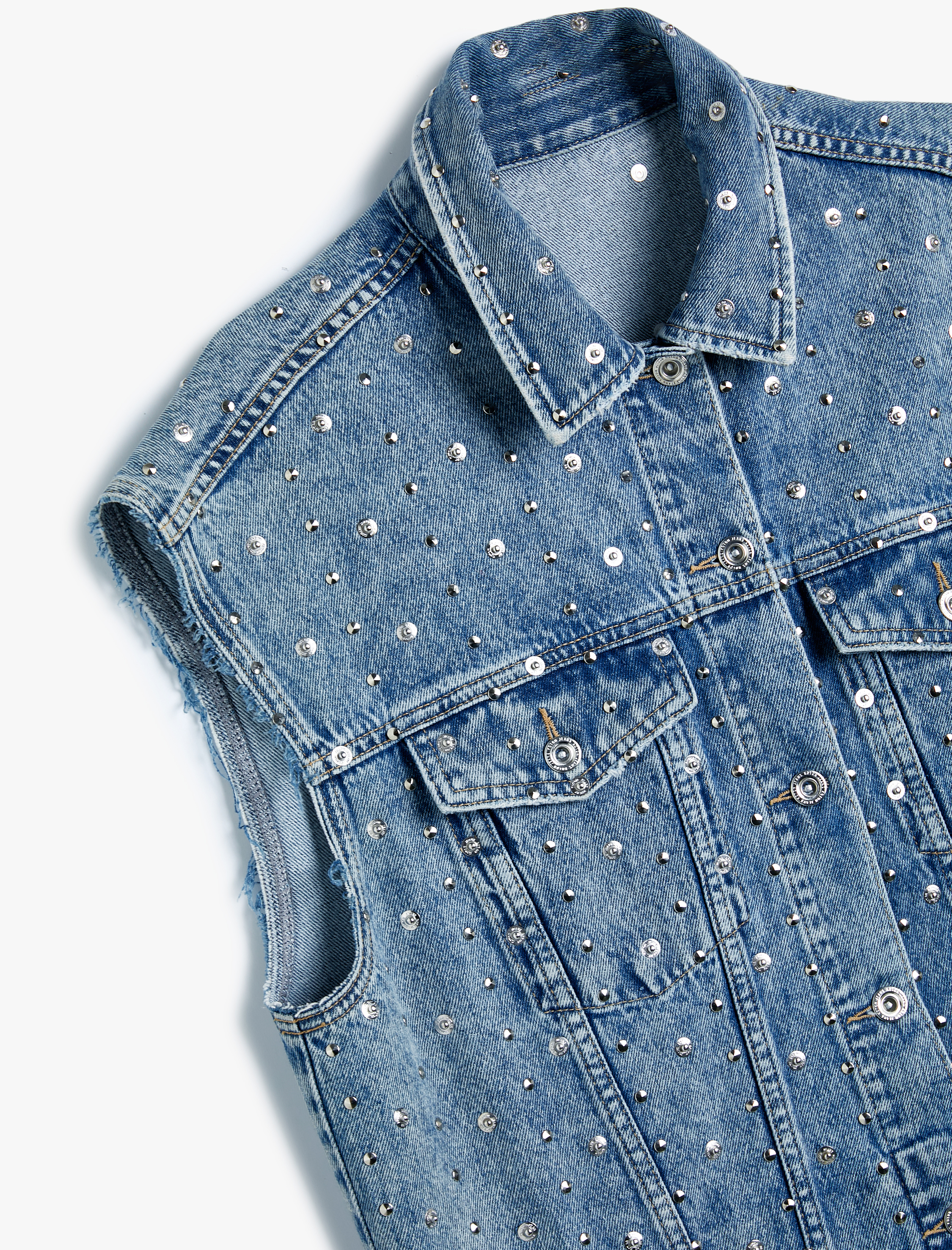   Kolsuz Oversize Kot Ceket Zımba Detaylı