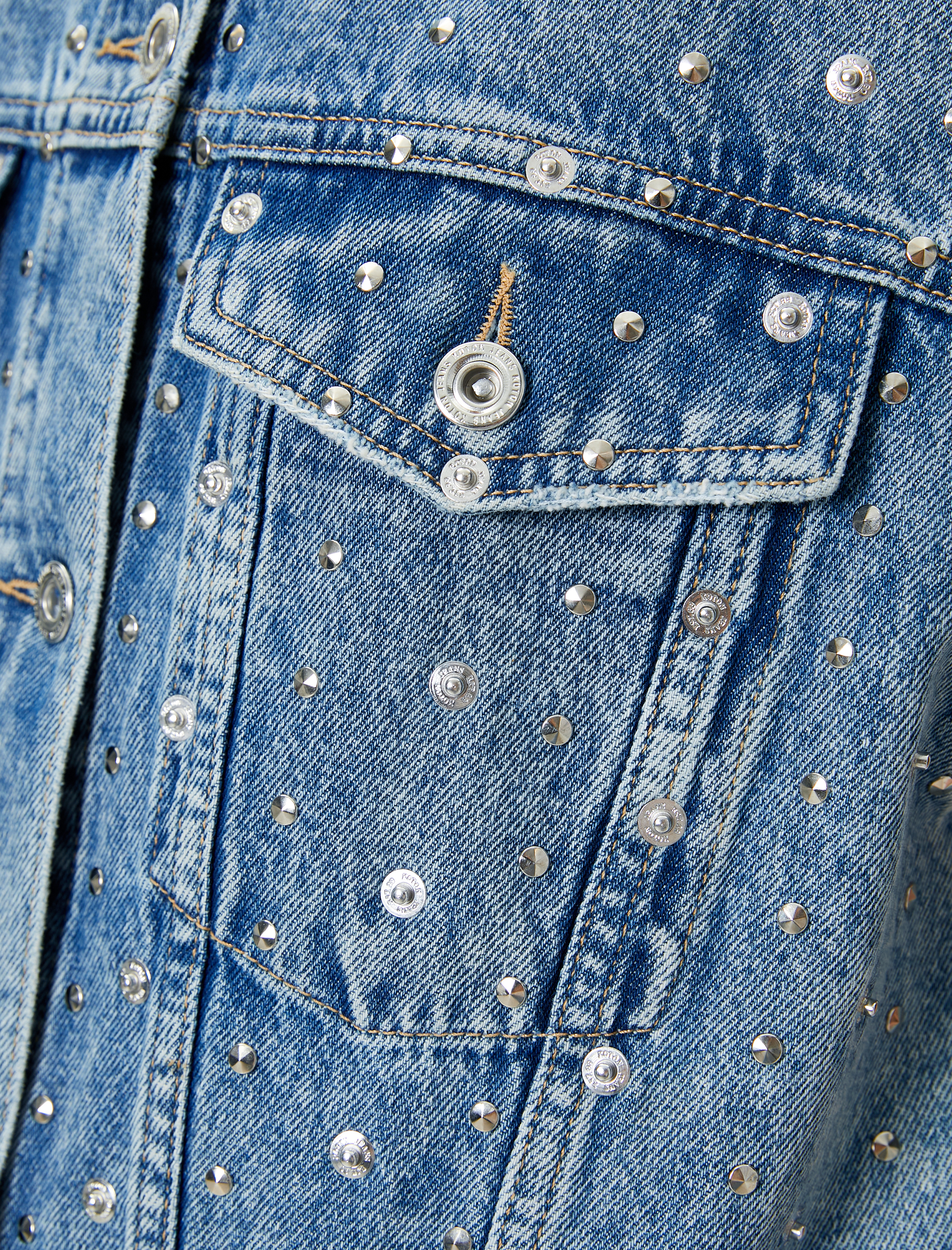   Kolsuz Oversize Kot Ceket Zımba Detaylı