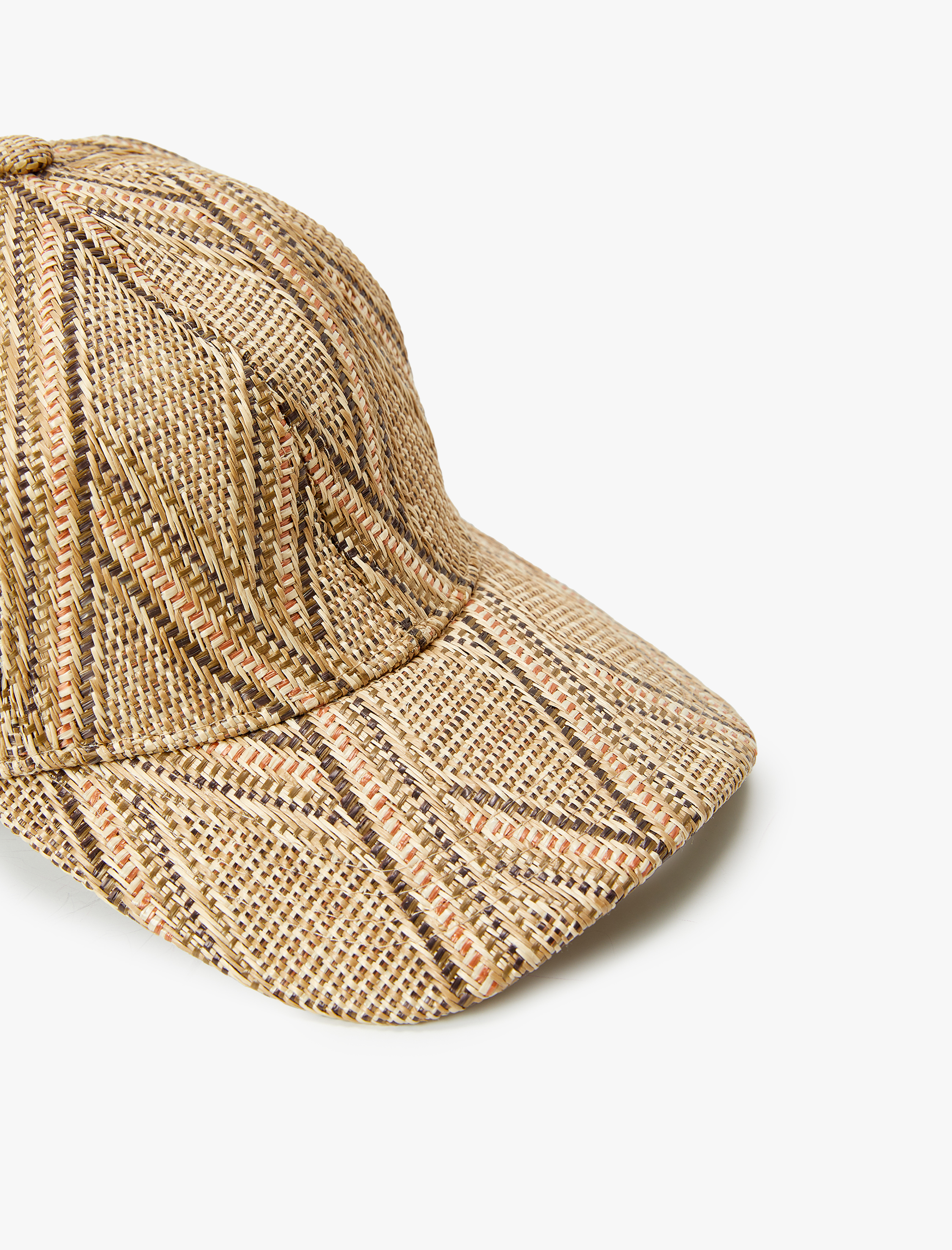  Kadın Hasır Cap Şapka Desenli