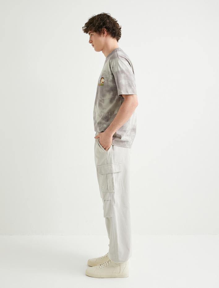  Kargo Paraşüt Bol Pantolon Beli Lastikli Cep Detaylı Stoperli