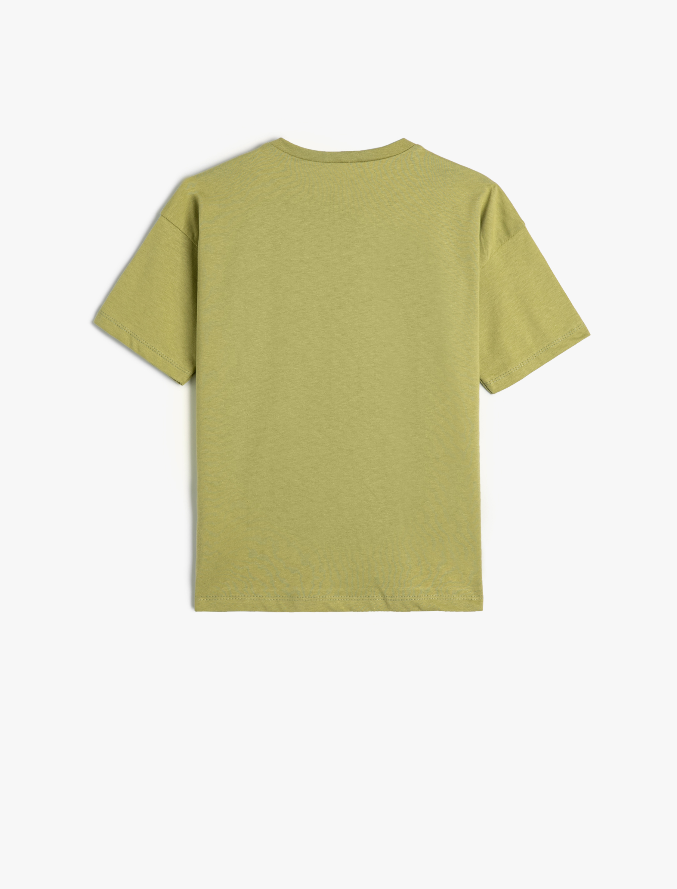  Erkek Çocuk Tişört Kısa Kollu Bisiklet Yaka Kaplan Baskılı Pamuklu