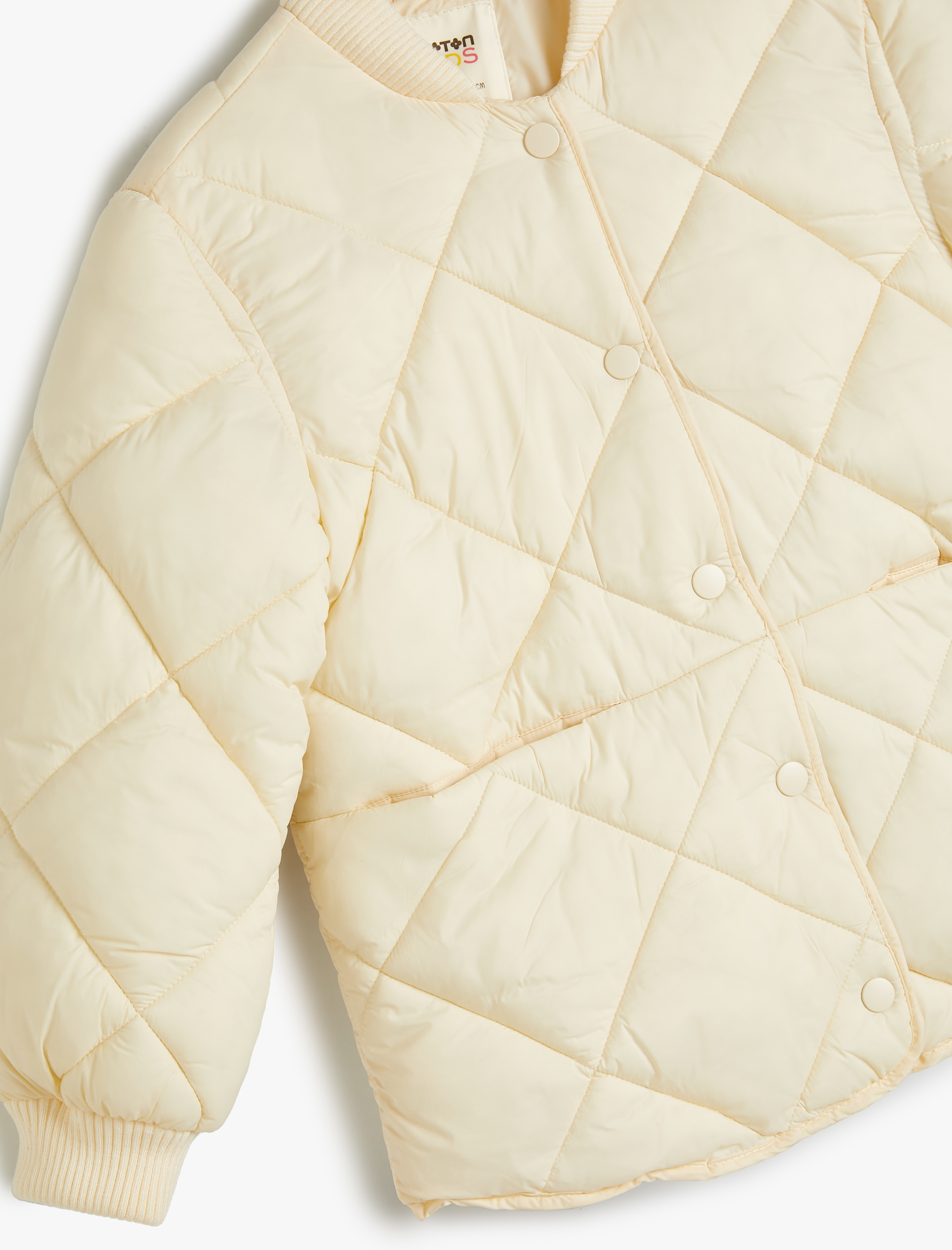  Kız Çocuk Mevsimlik Mont Kapitone Çıtçıt Kapamalı