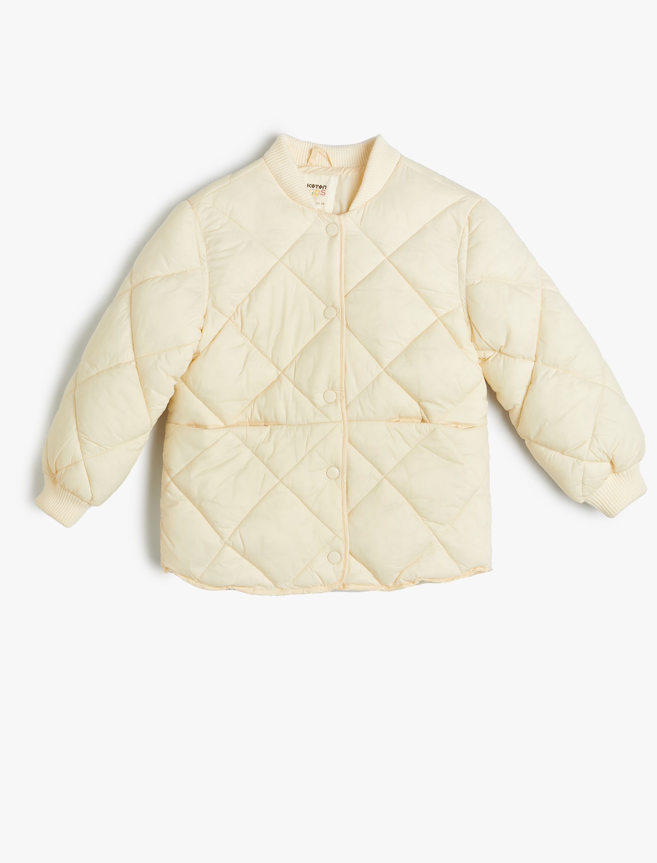  Kız Çocuk Mevsimlik Mont Kapitone Çıtçıt Kapamalı