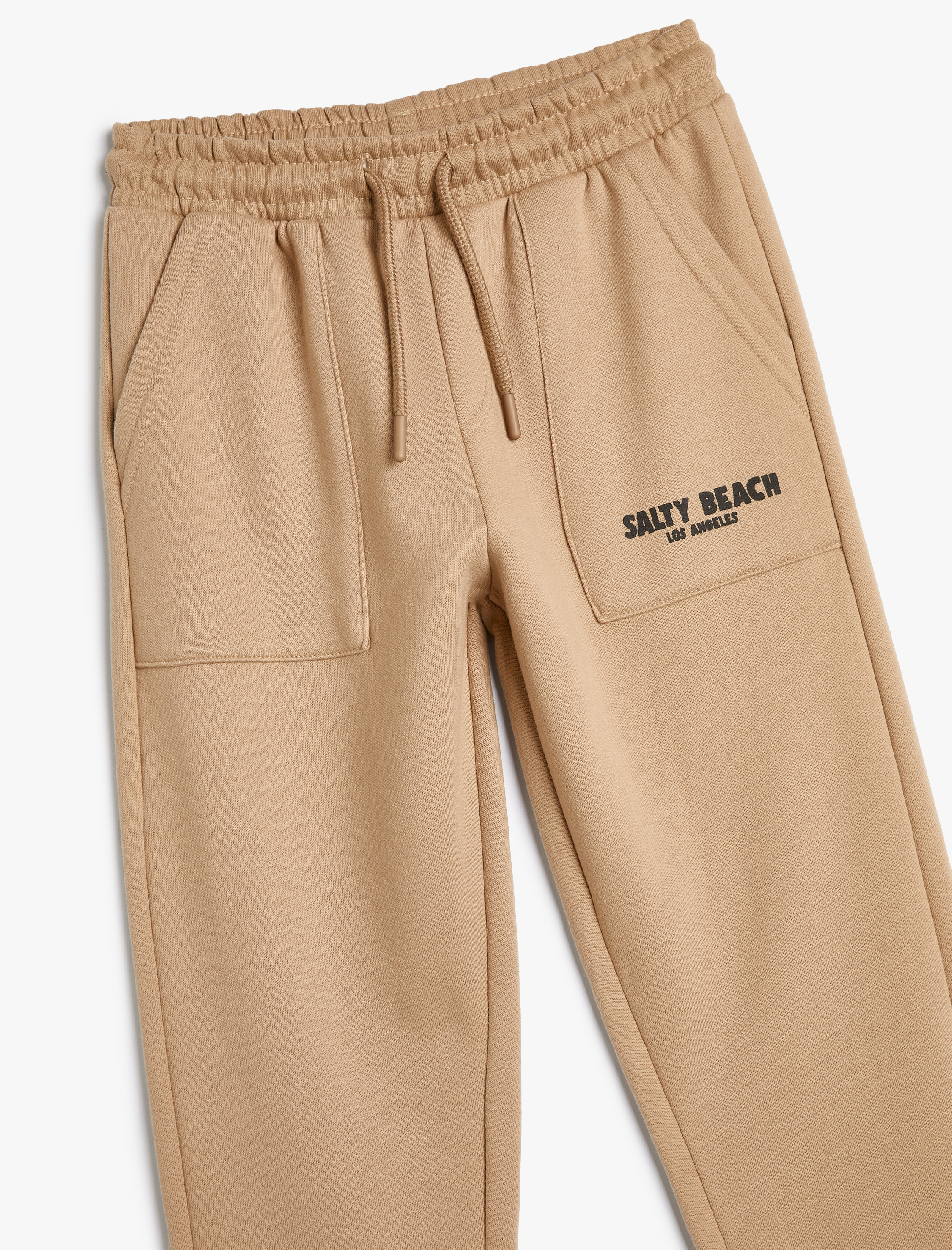  Erkek Çocuk Jogger Eşofman Altı Baskı Detaylı Cepli Pamuklu Şardonlu