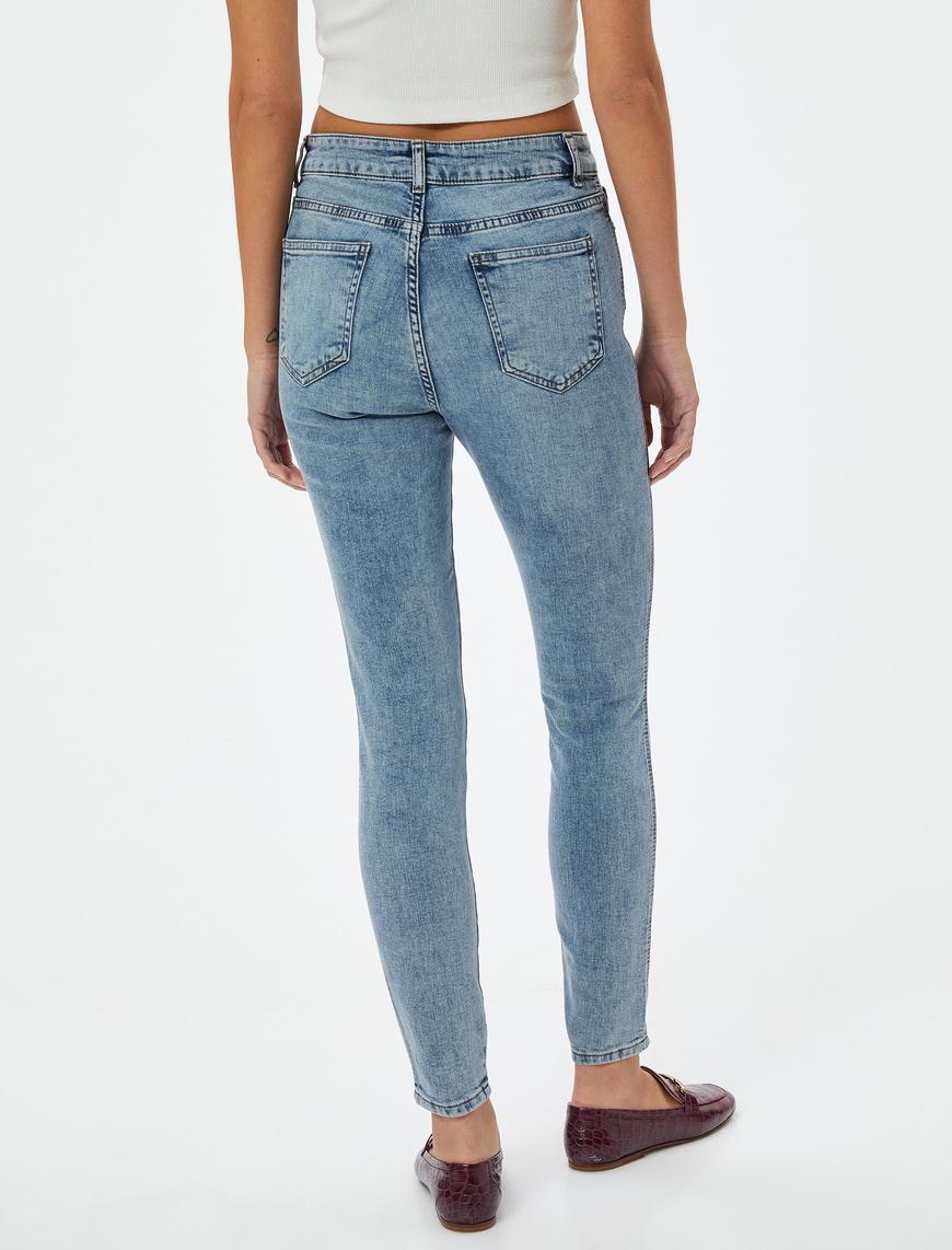   Dar Paça Yüksek Bel Esnek  Kot Pantolon - Carmen Skinny Jeans
