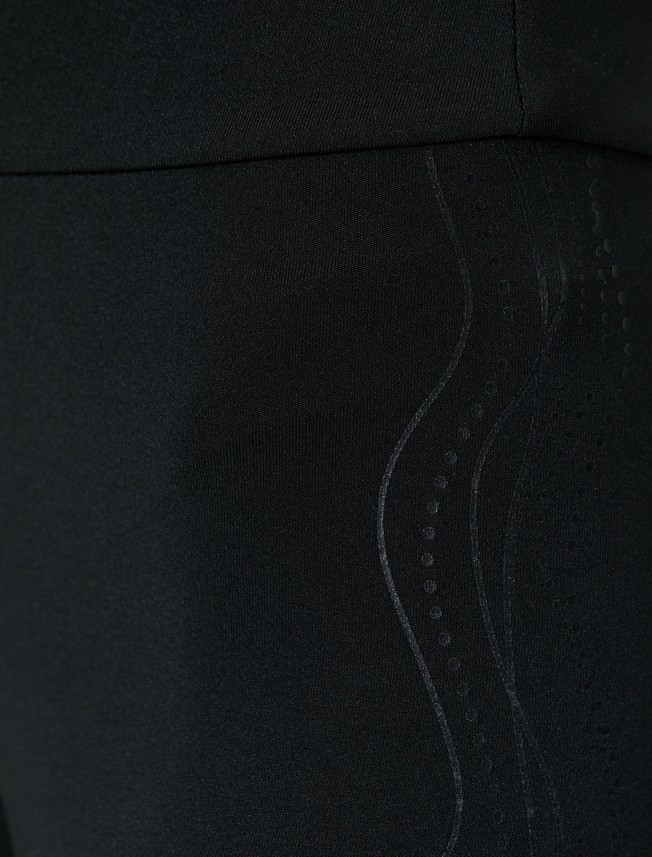   Spor Tayt Yüksek Bel Yanları Baskılı Kaydırmaz Slim Fit