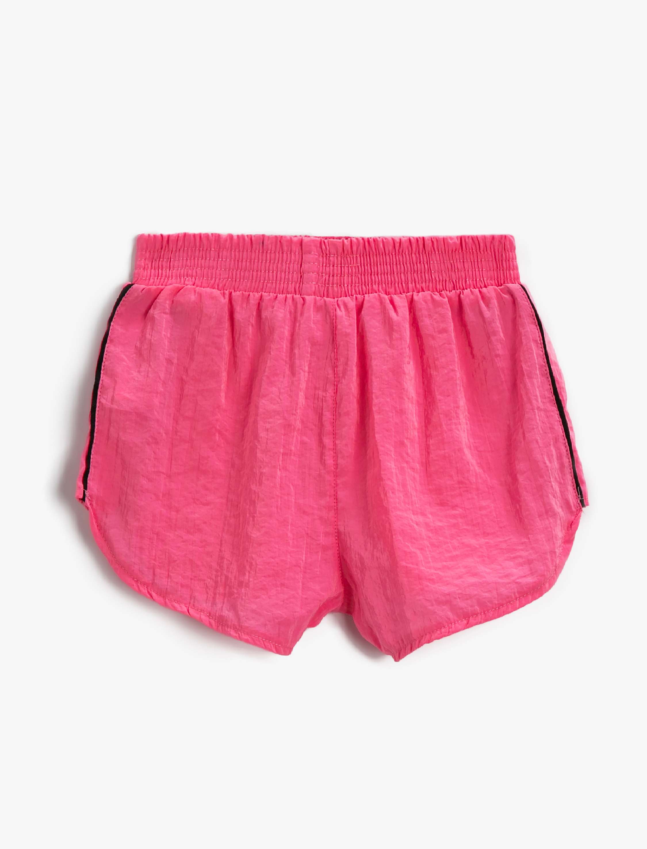  Kız Çocuk Mini Şort Şerit Detaylı Beli Lastikli