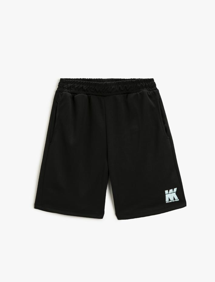 Erkek Çocuk Baskılı Şort Diz Üstü