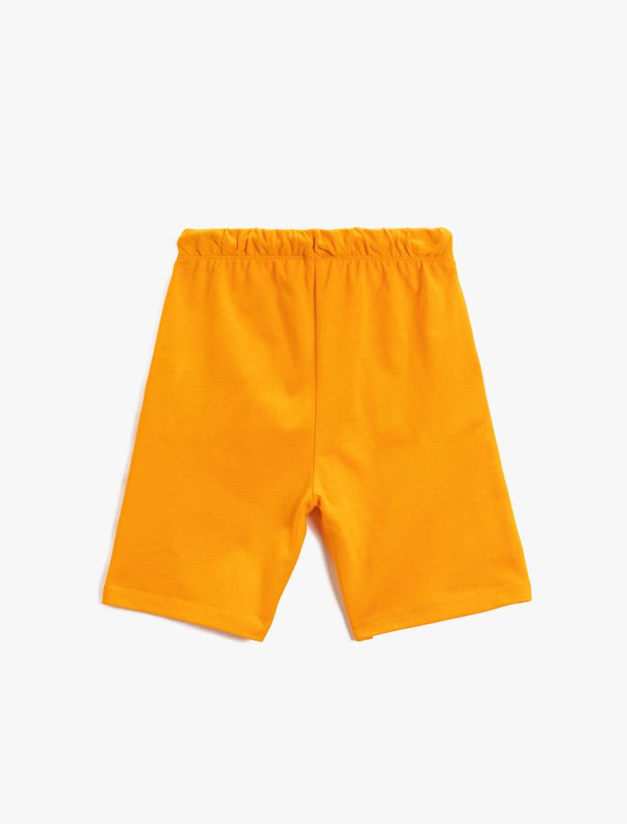 Erkek Çocuk Basic Şort Beli Bağlamalı Cepli Yengeç İşleme Detaylı