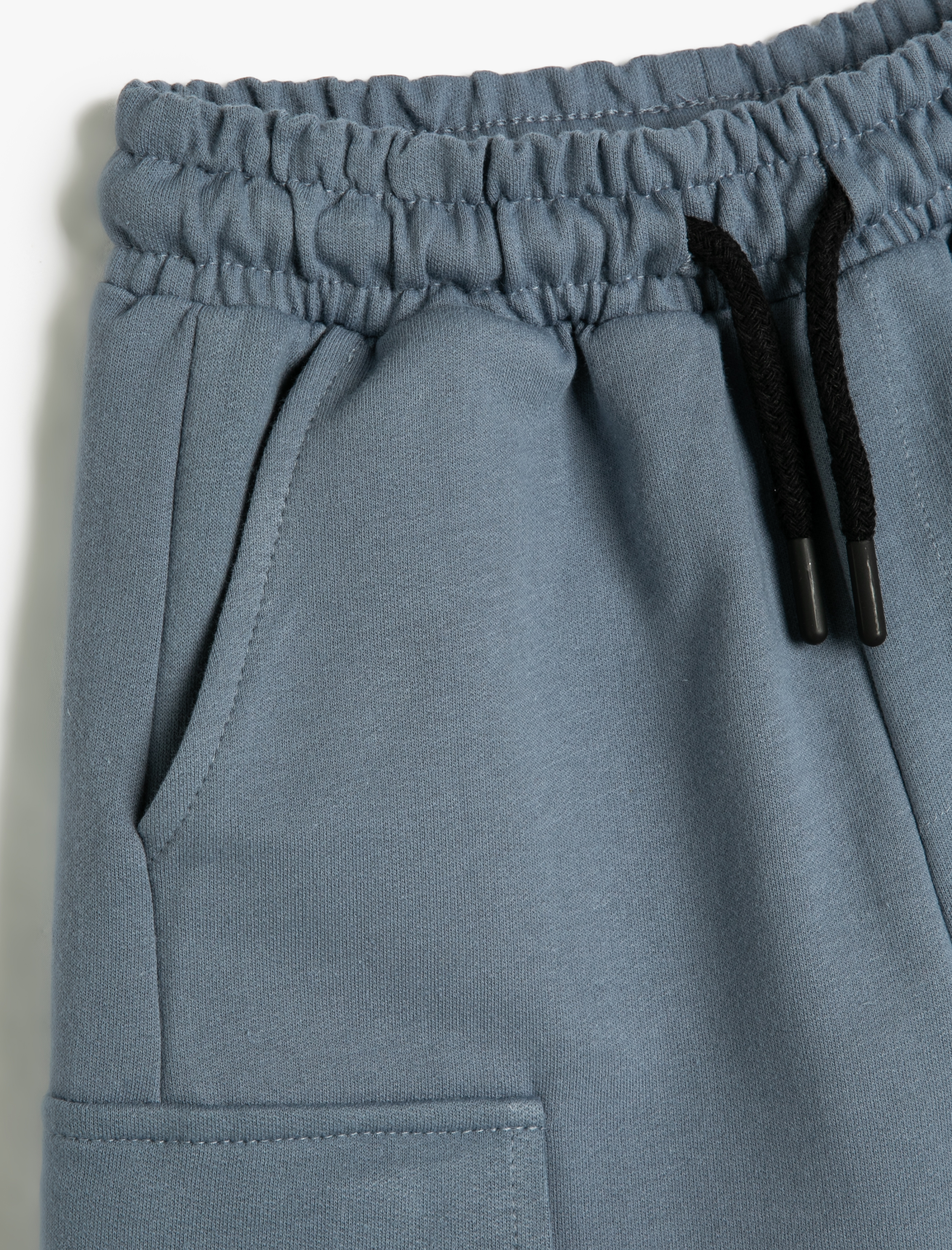  Erkek Çocuk Kargo Şort Beli Bağlamalı Cepli Pamuklu