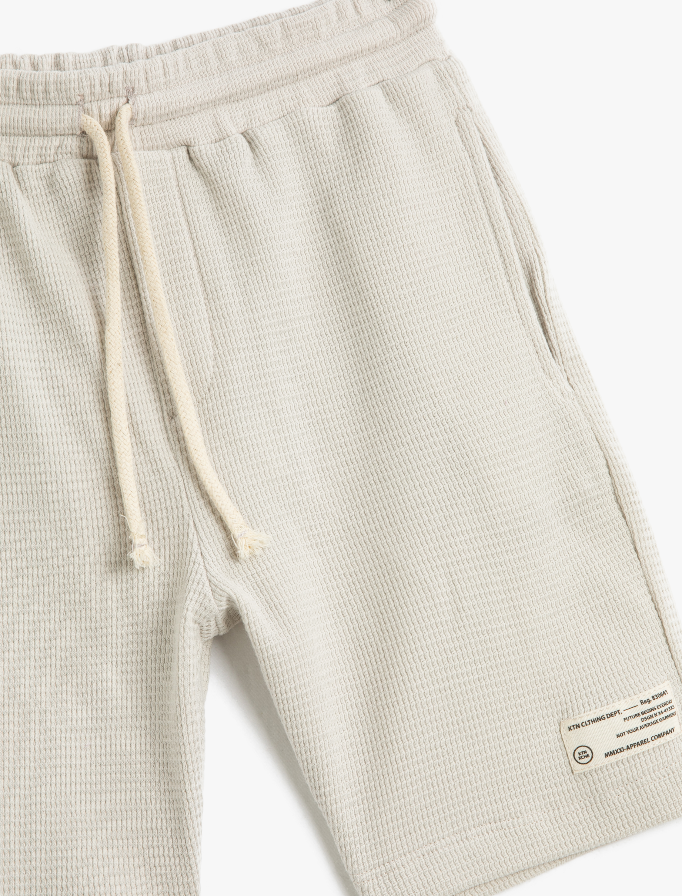  Erkek Çocuk Şort Basic Pamuklu Beli Bağlamalı Cepli