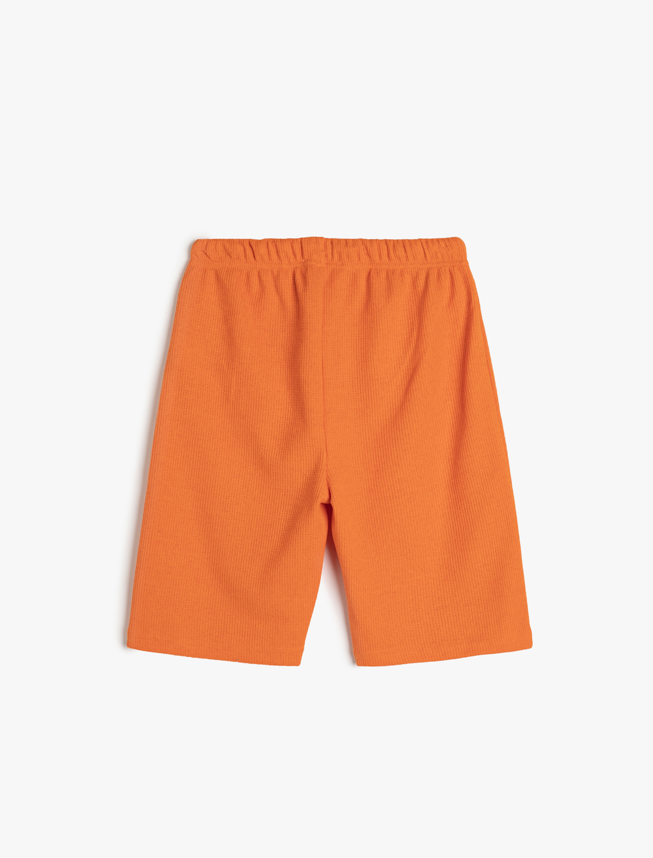  Erkek Çocuk Beli Bağcıklı Şort Dokulu