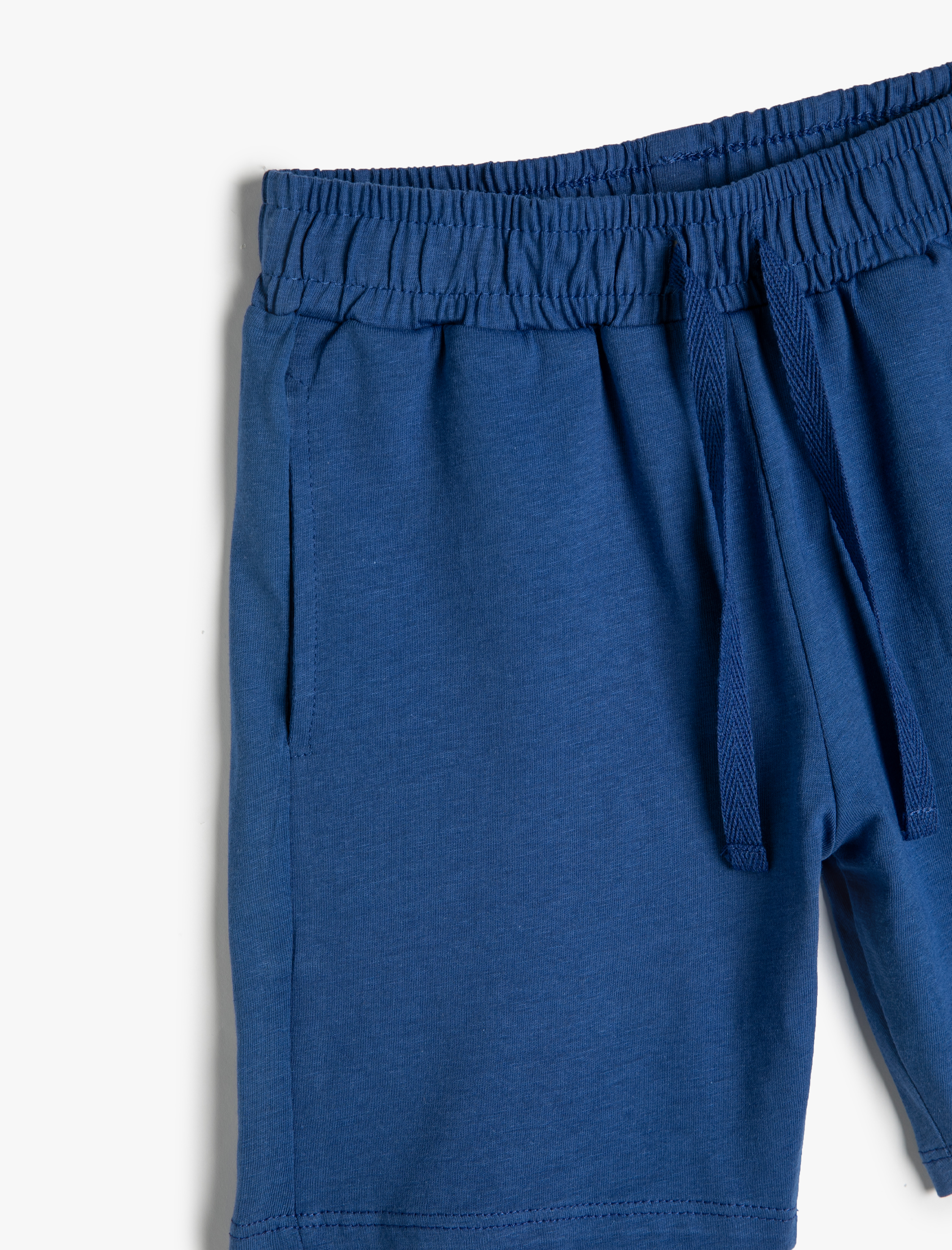  Erkek Çocuk Şort Basic Beli Bağlamalı Cepli Pamuklu