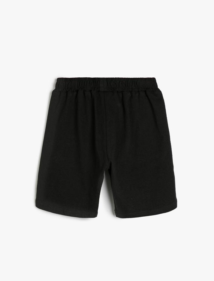 Erkek Çocuk Şort Basic Beli Bağlamalı Cepli Pamuklu