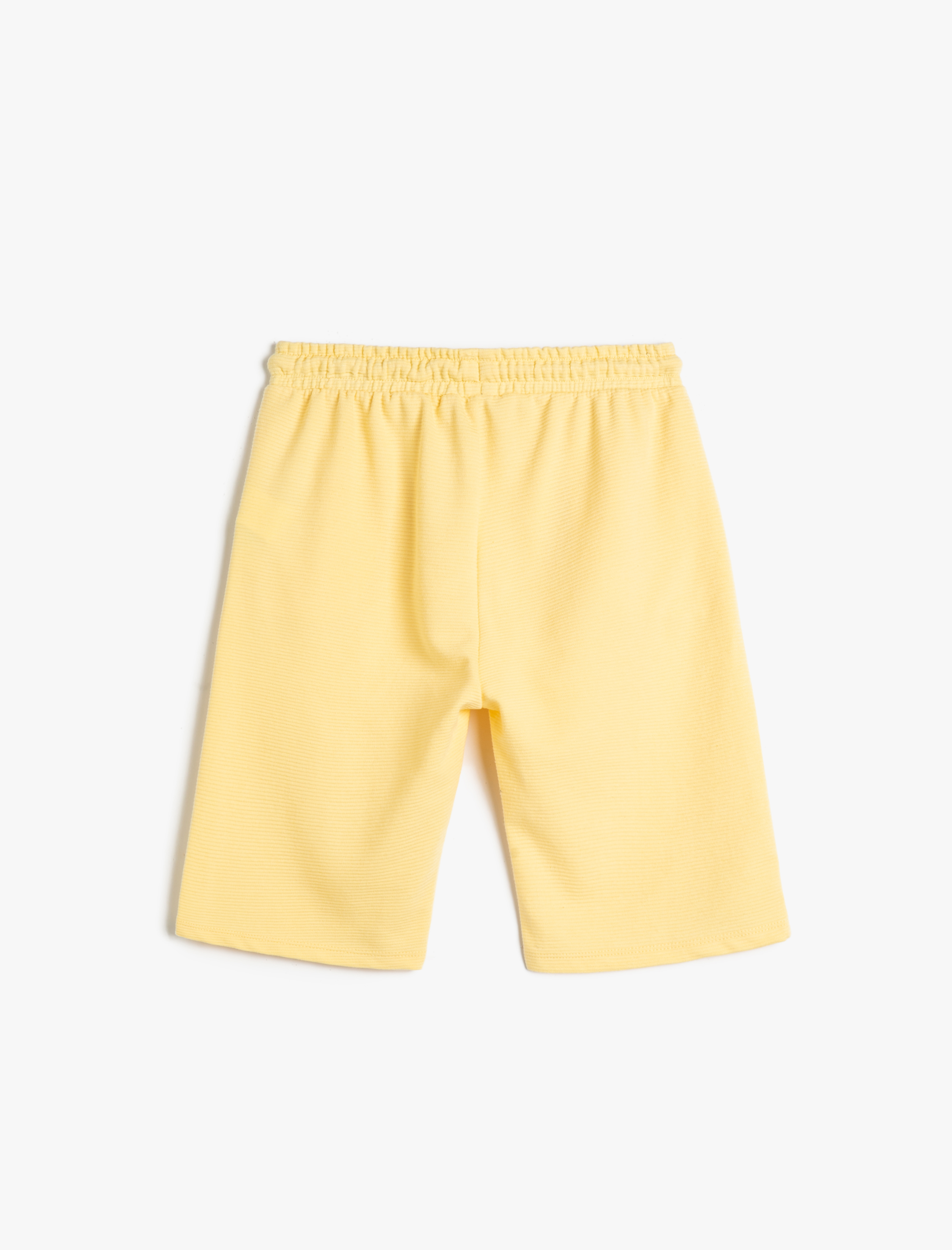  Erkek Çocuk Basic Şort Beli Bağlamalı Dokulu Cepli