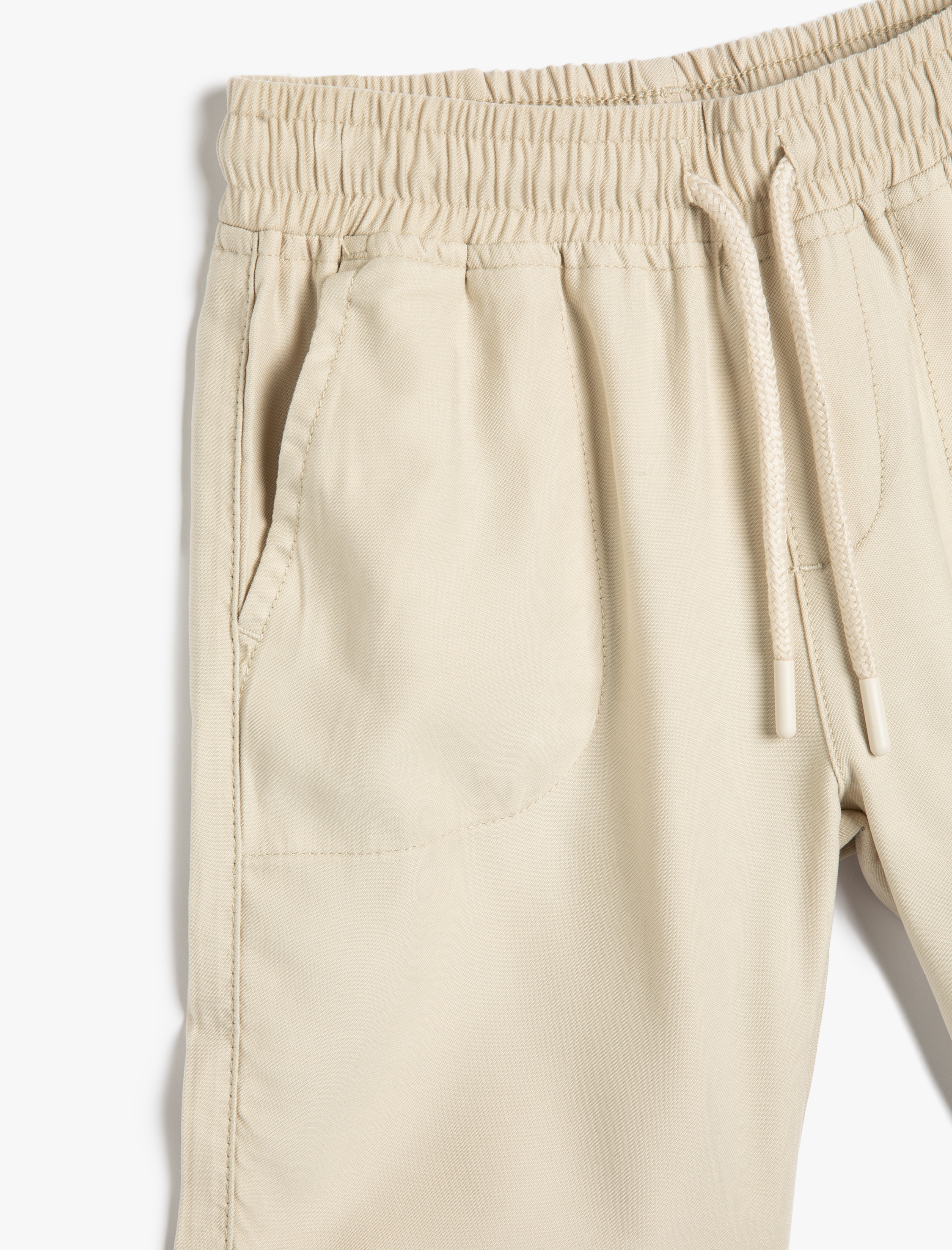  Erkek Çocuk Şort Beli Bağlamalı Cepli Rayon Kumaş