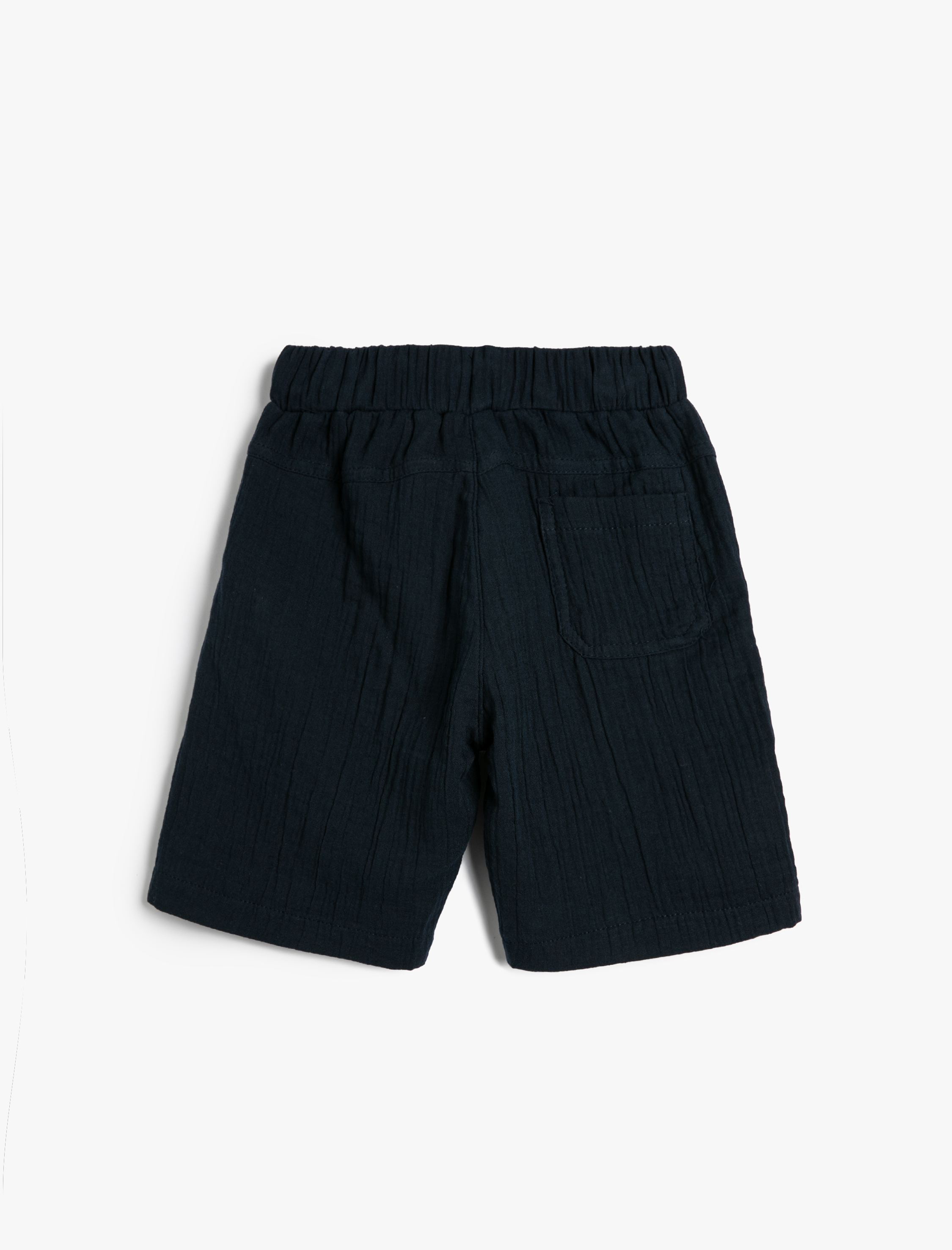  Erkek Çocuk Şort Cepli Beli Lastikli Pamuklu Müslin Kumaş