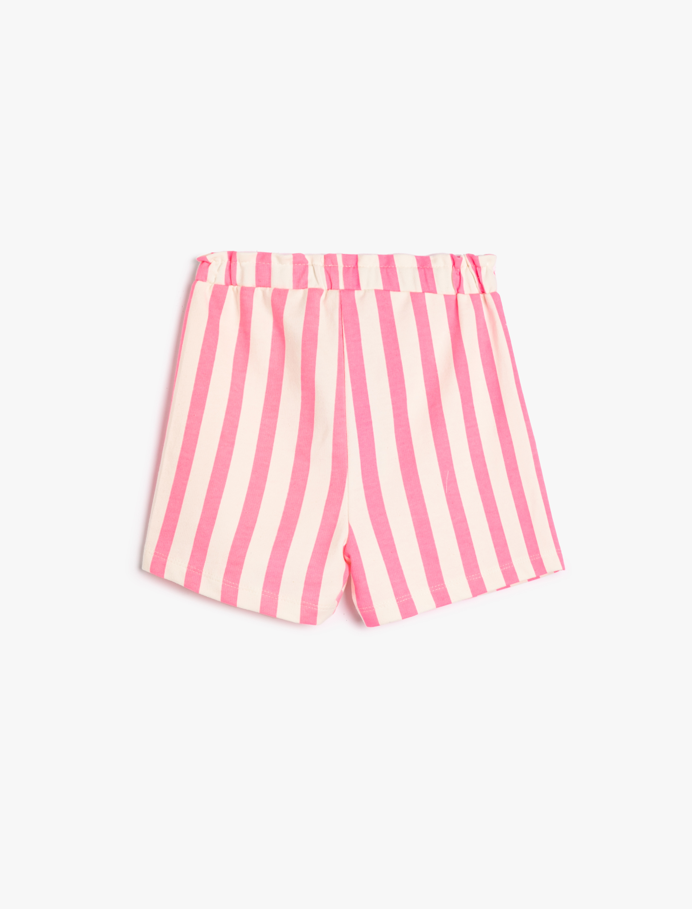  Kız Çocuk Şort Beli Bağlamalı Pamuklu