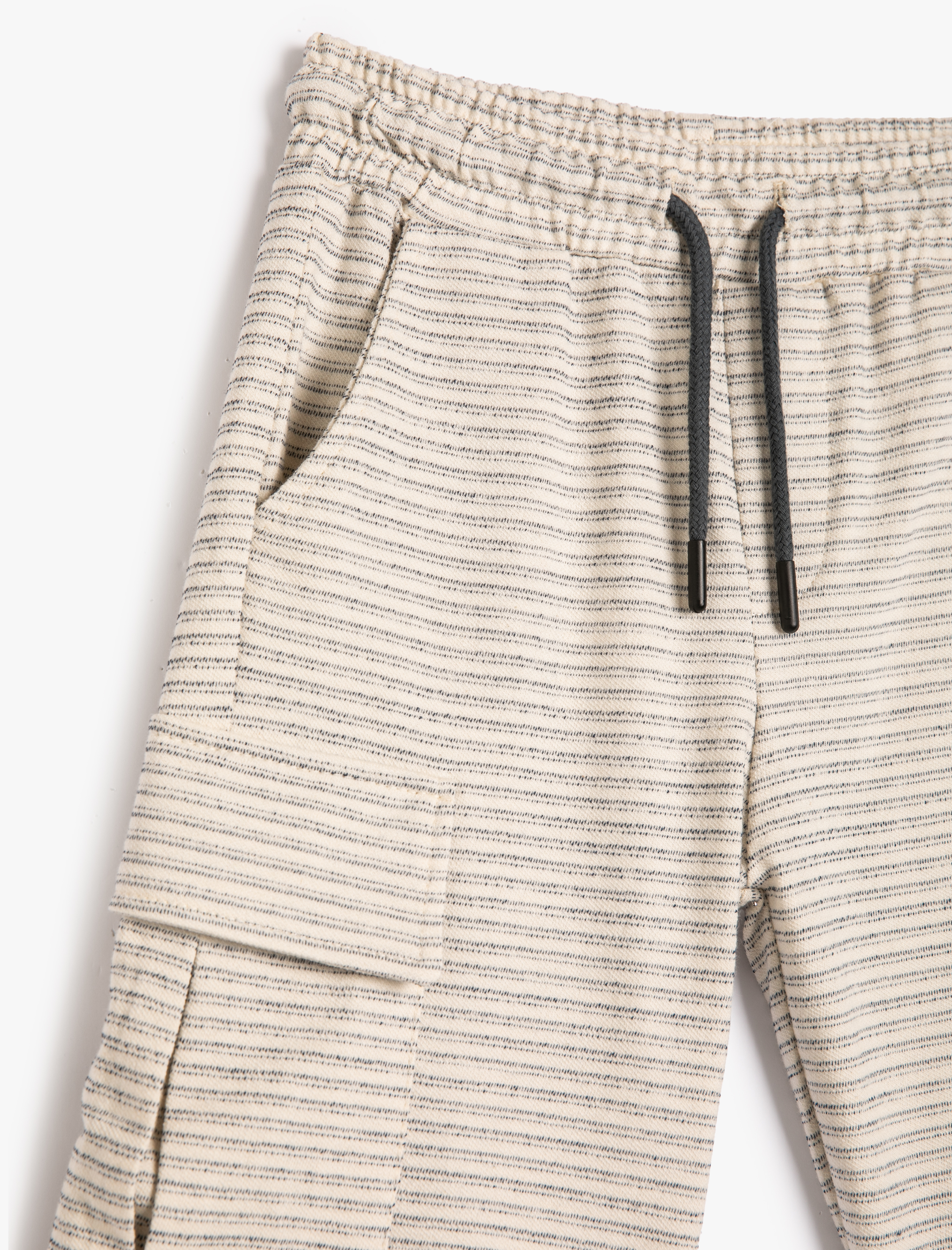  Erkek Çocuk Kargo Şort Beli Bağlamalı Lastikli Cepli Pamuklu