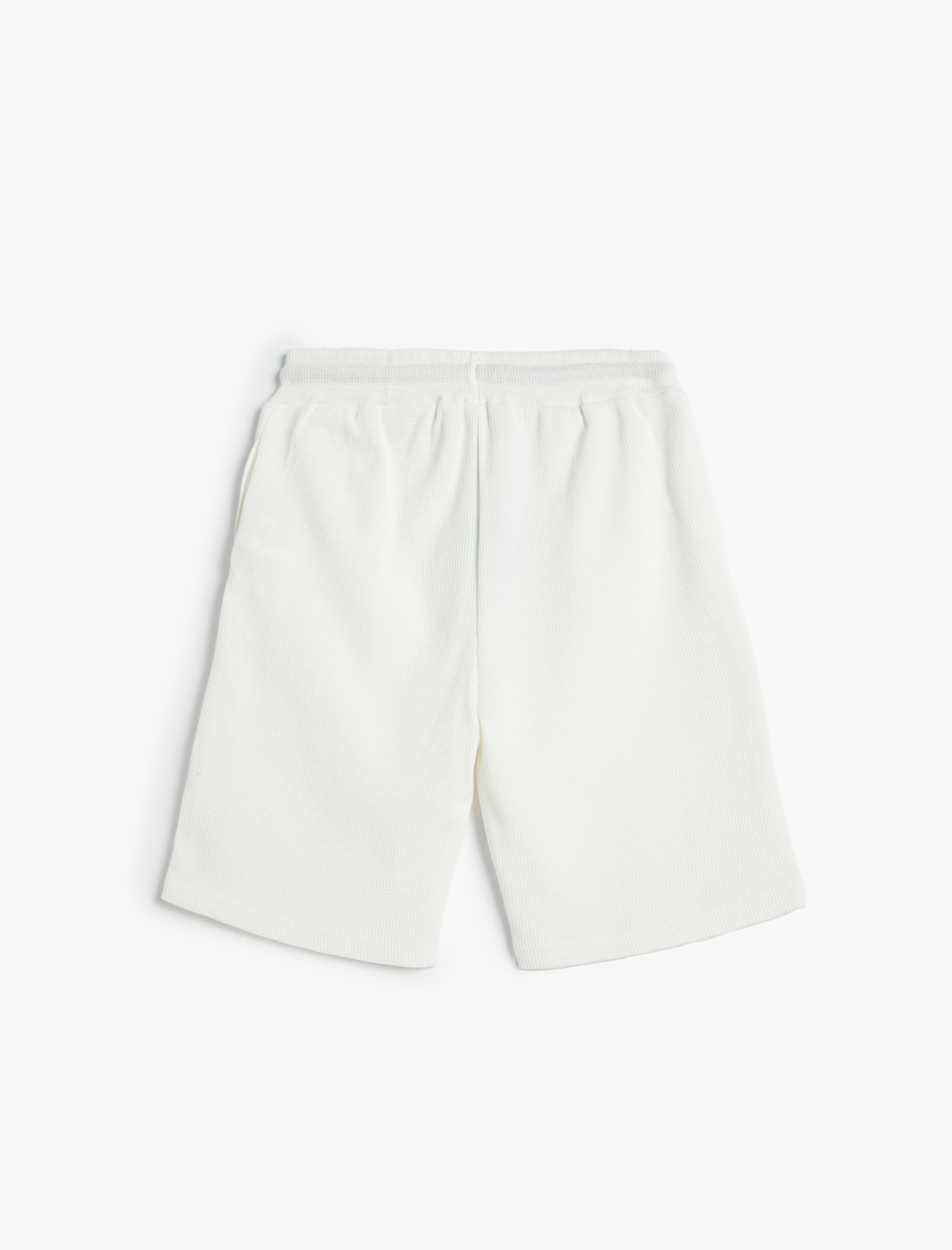  Erkek Çocuk Sporcu Şort Beli Bağlamalı Baskılı Cepli Dokulu