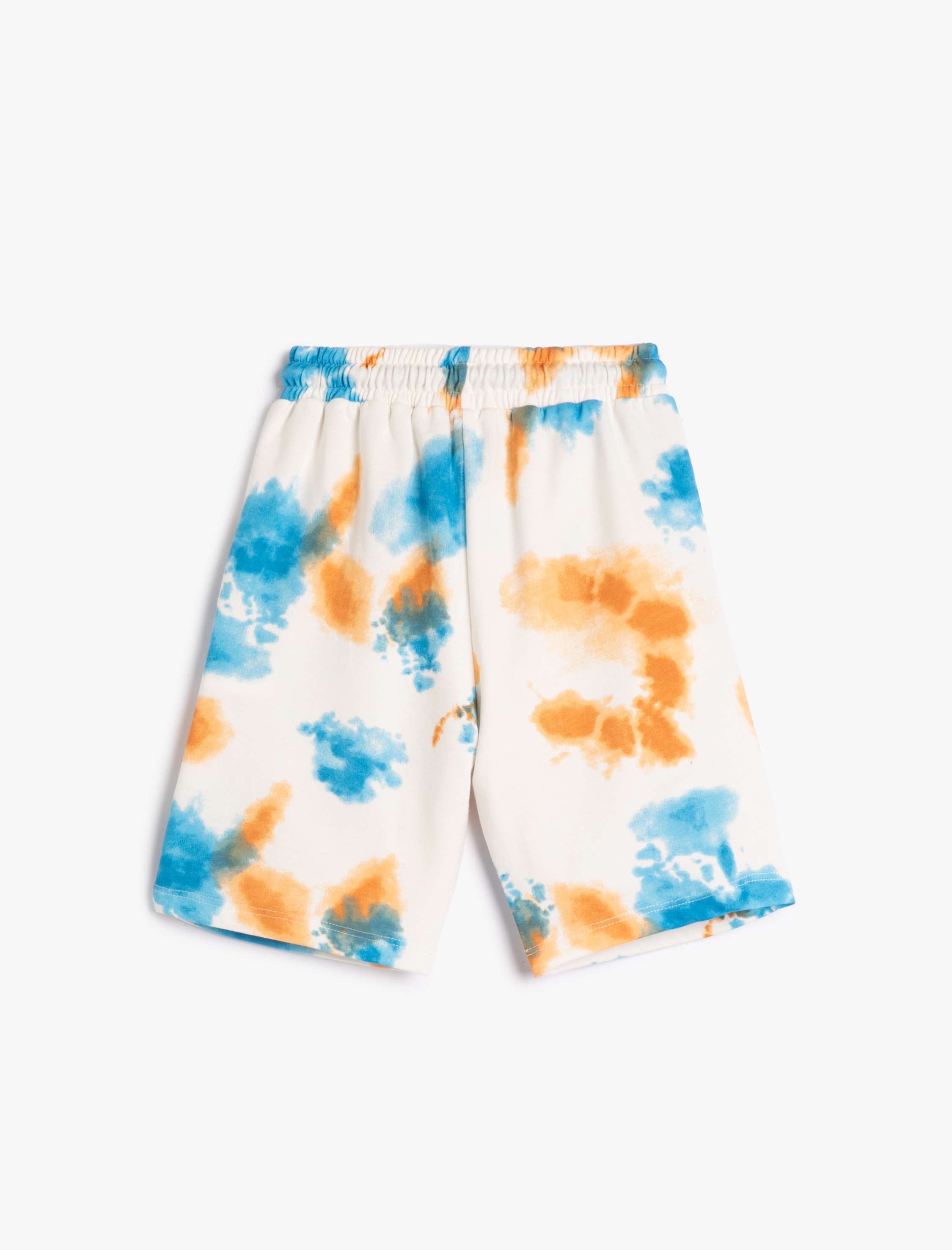  Erkek Çocuk Şort Batik Desenli Cepli Beli Lastikli Pamuklu