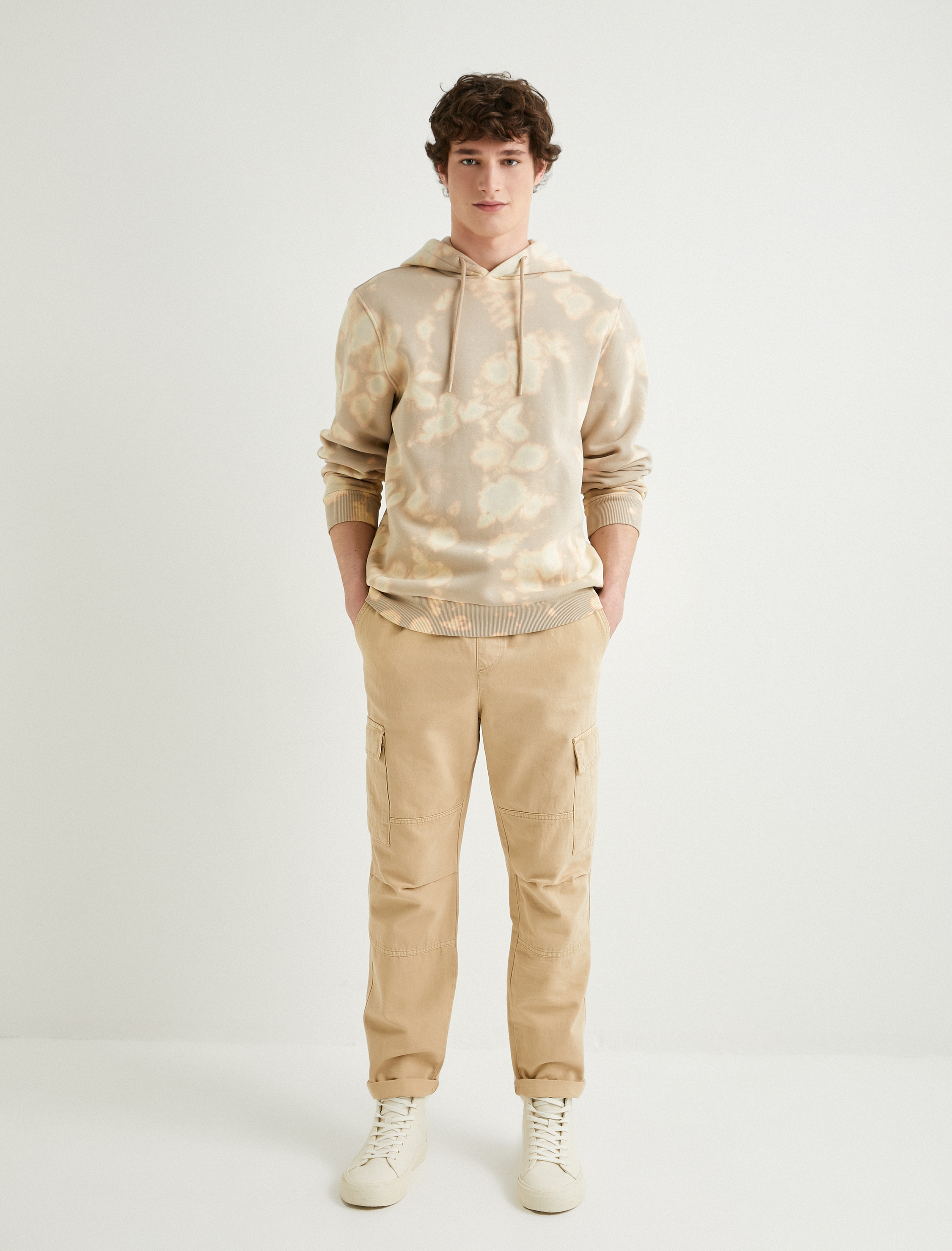   Kargo Cepli Pantolon Beli Bağcıklı Pamuklu