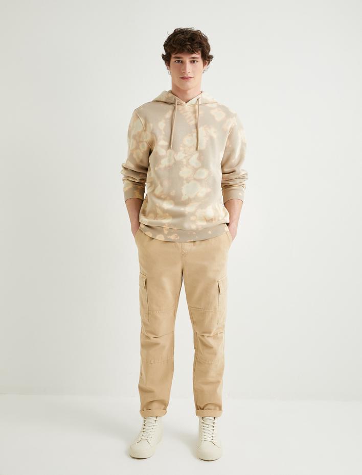  Kargo Cepli Pantolon Beli Bağcıklı Pamuklu