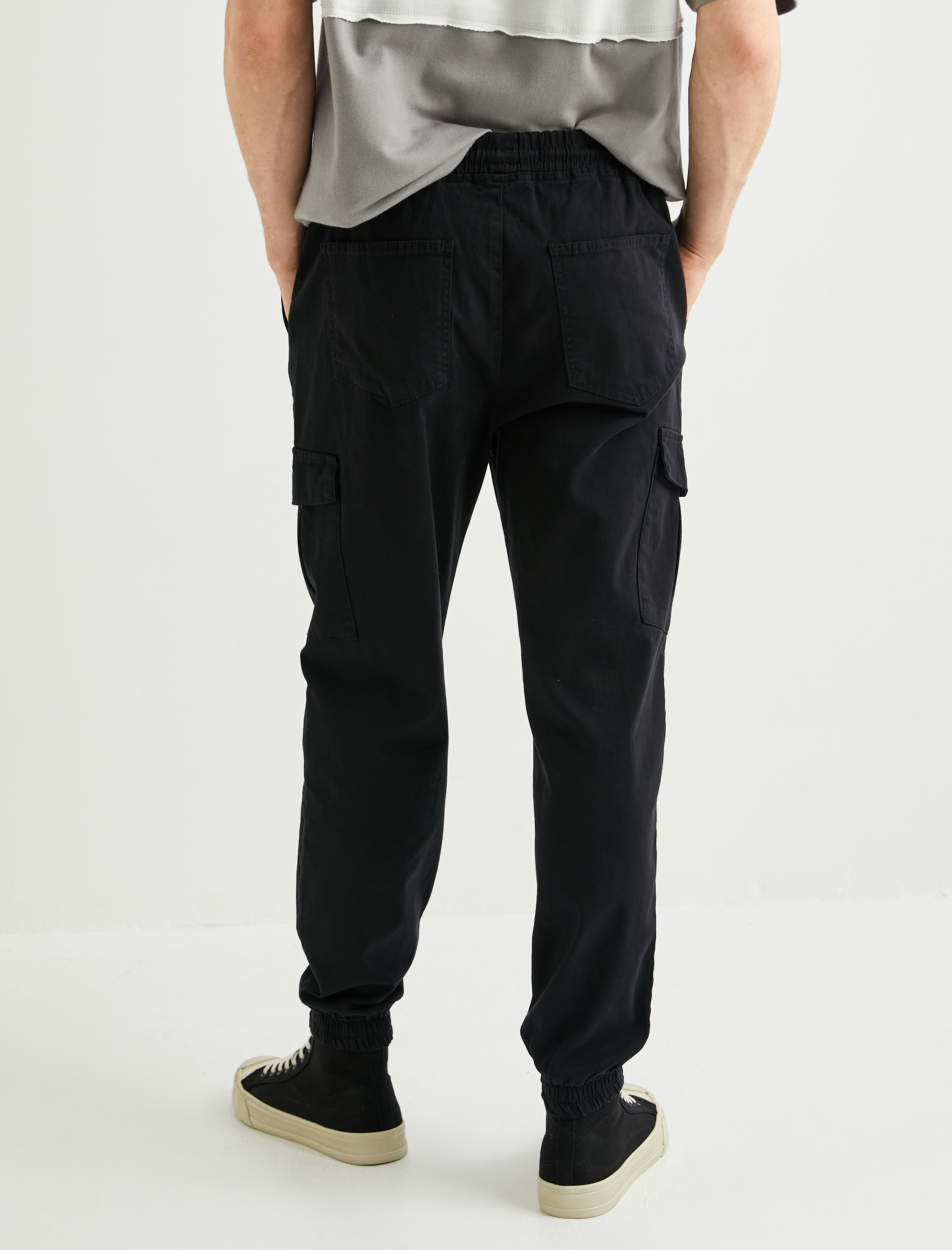   Jogger Pantolon Kargo Cepli Beli Bağcıklı