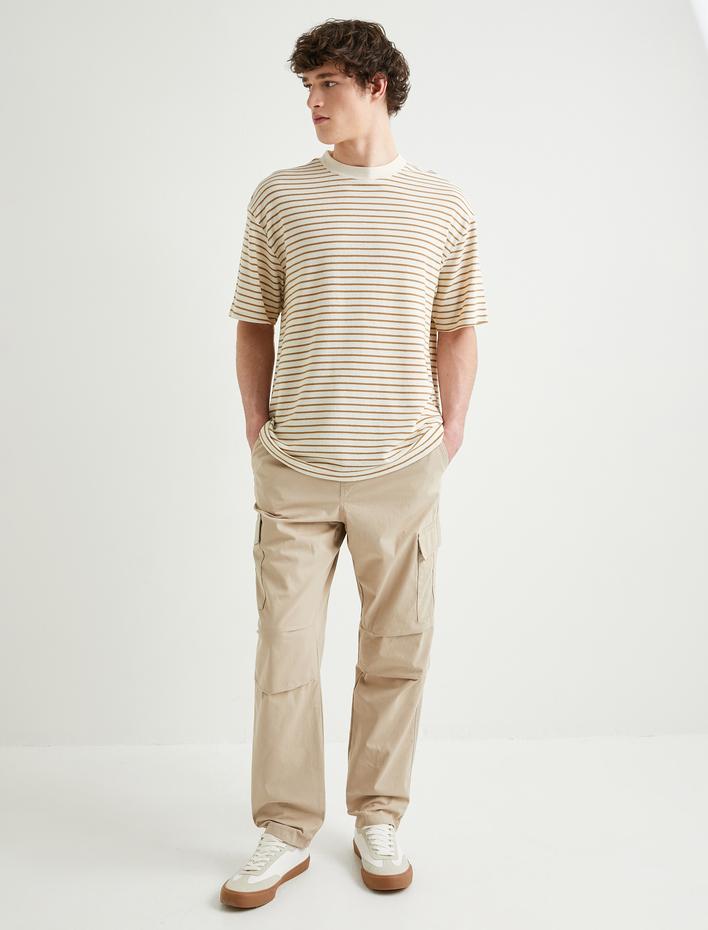  Paraşüt Pantolon Beli Bağcıklı Kargo Cep Detaylı