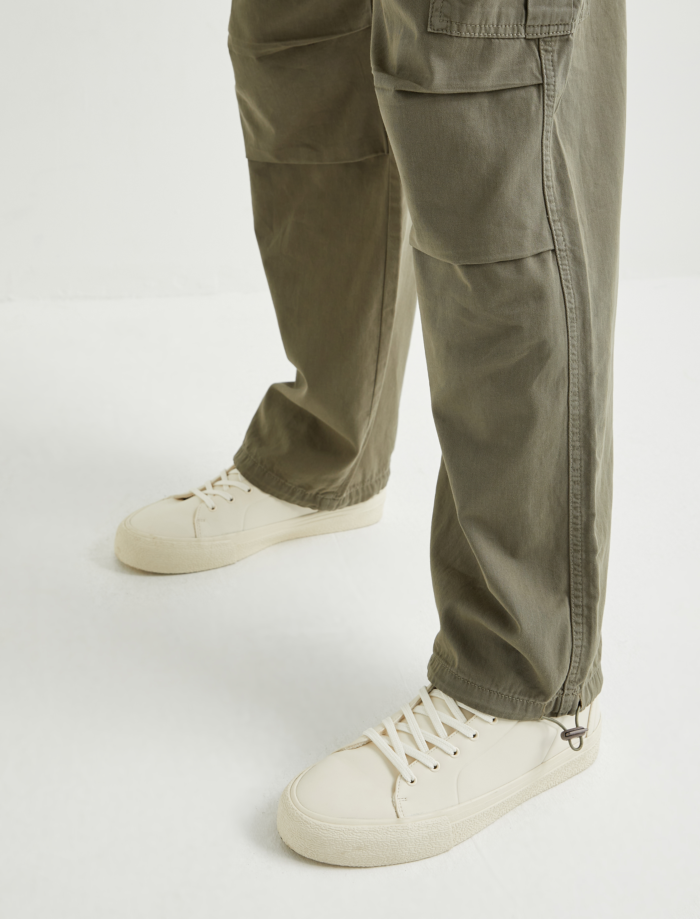   Kargo Paraşüt Bol Pantolon Beli Lastikli Cep Detaylı Stoperli