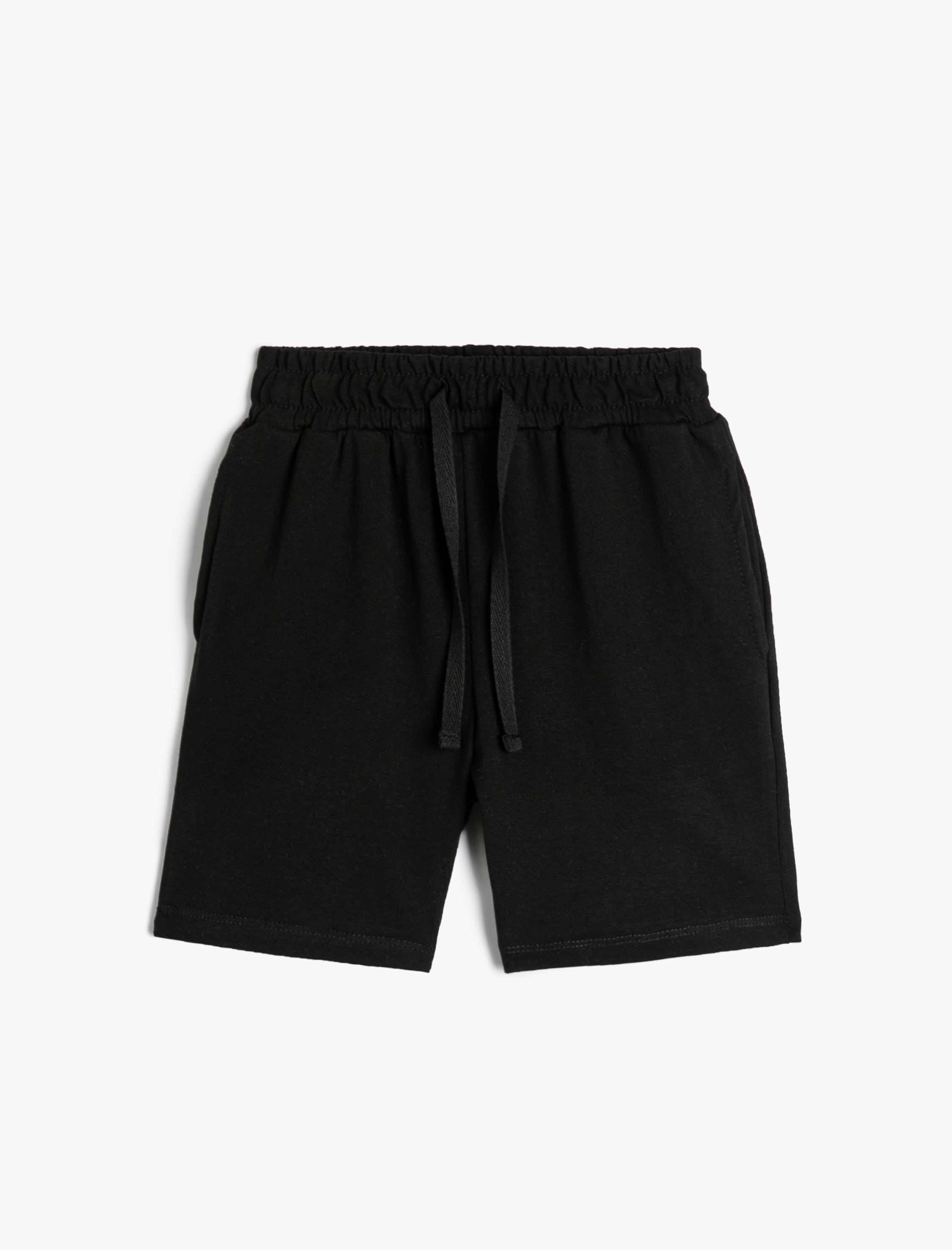  Erkek Çocuk Pamuklu Şort Cepli Beli Lastikli Bağlamalı