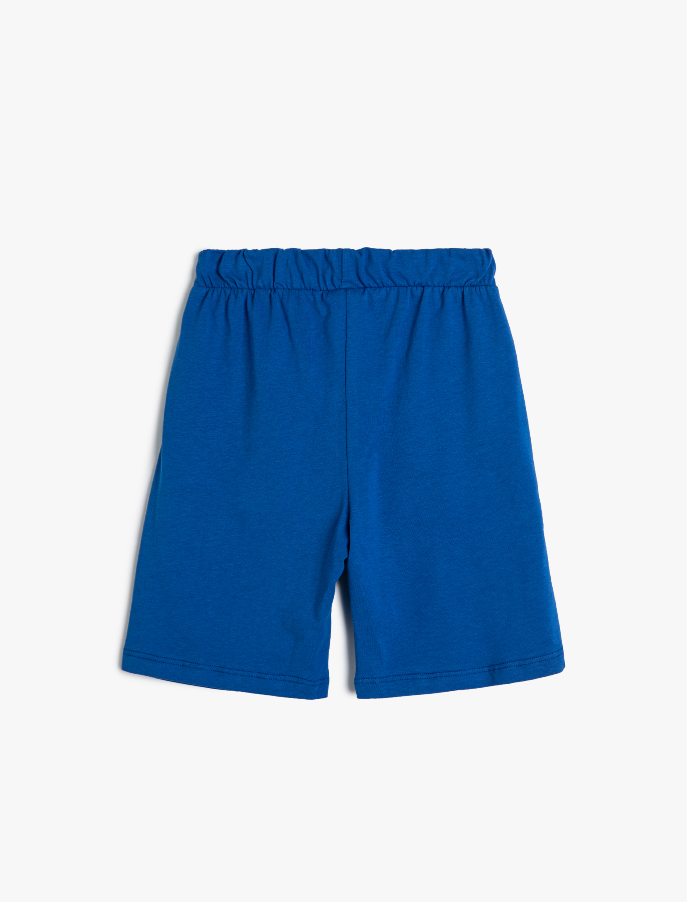  Erkek Çocuk Pamuklu Şort Baskılı Cepli Beli Lastikli Bağlamalı