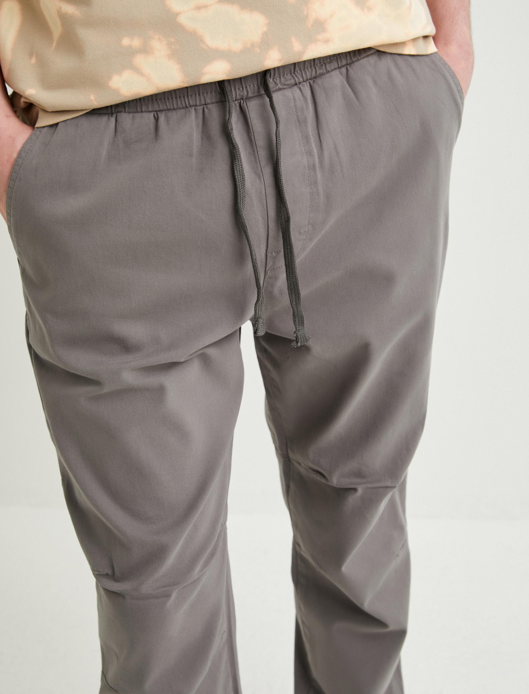   Jogger Pantolon Beli Bağcıklı Rahat Kesim Cepli