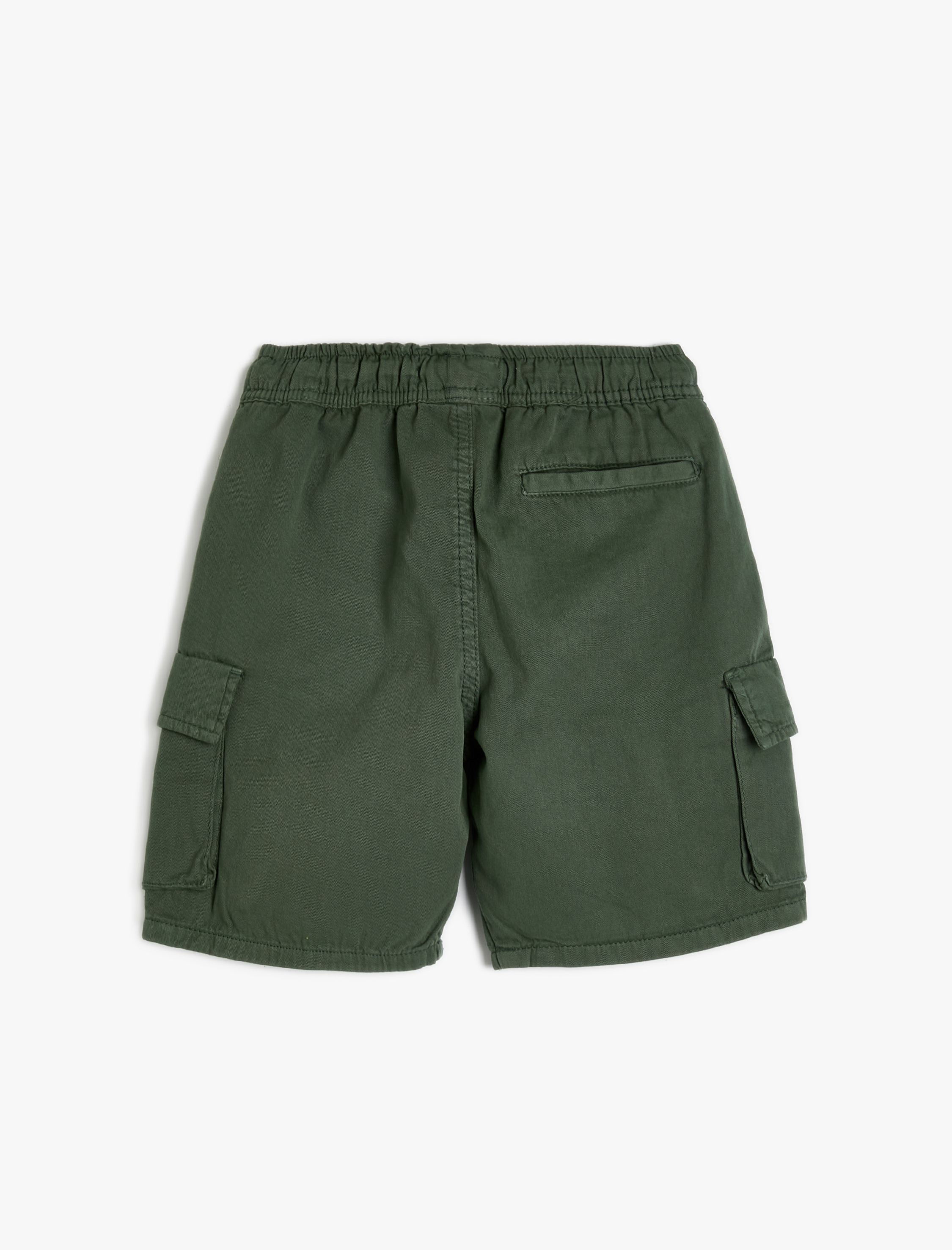  Erkek Çocuk Kargo Şort Beli Bağlamalı Yanları Cepli Pamuklu