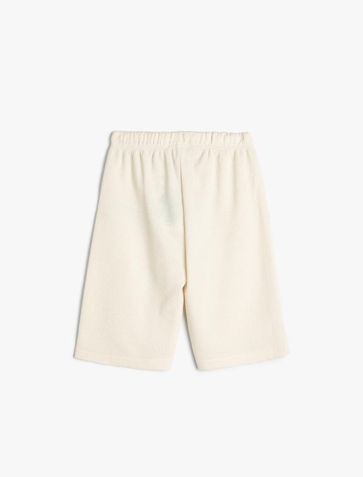 Erkek Çocuk Basic Şort Beli Bağlamalı Pamuk Karışımlı