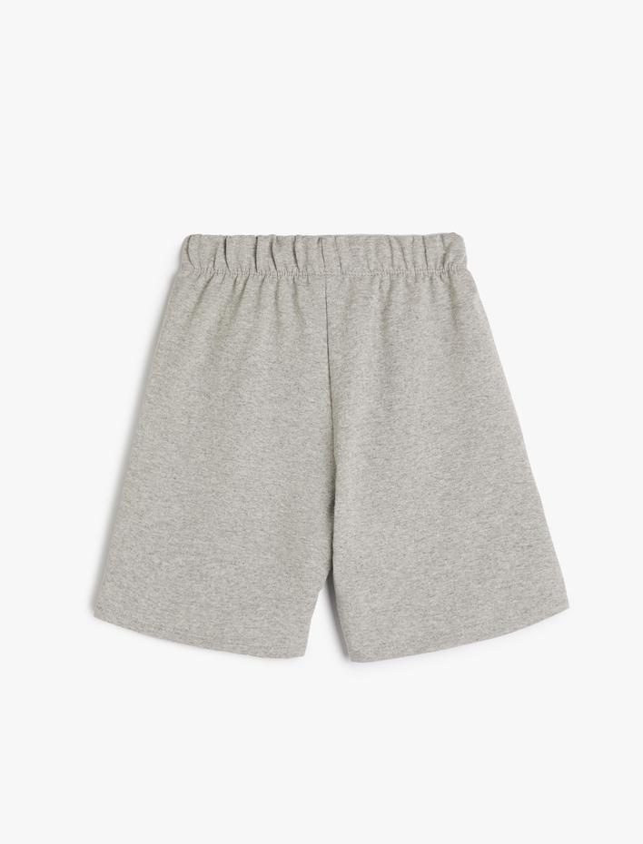 Erkek Çocuk Şort Köpek Balığı Baskılı Beli Bağlamalı