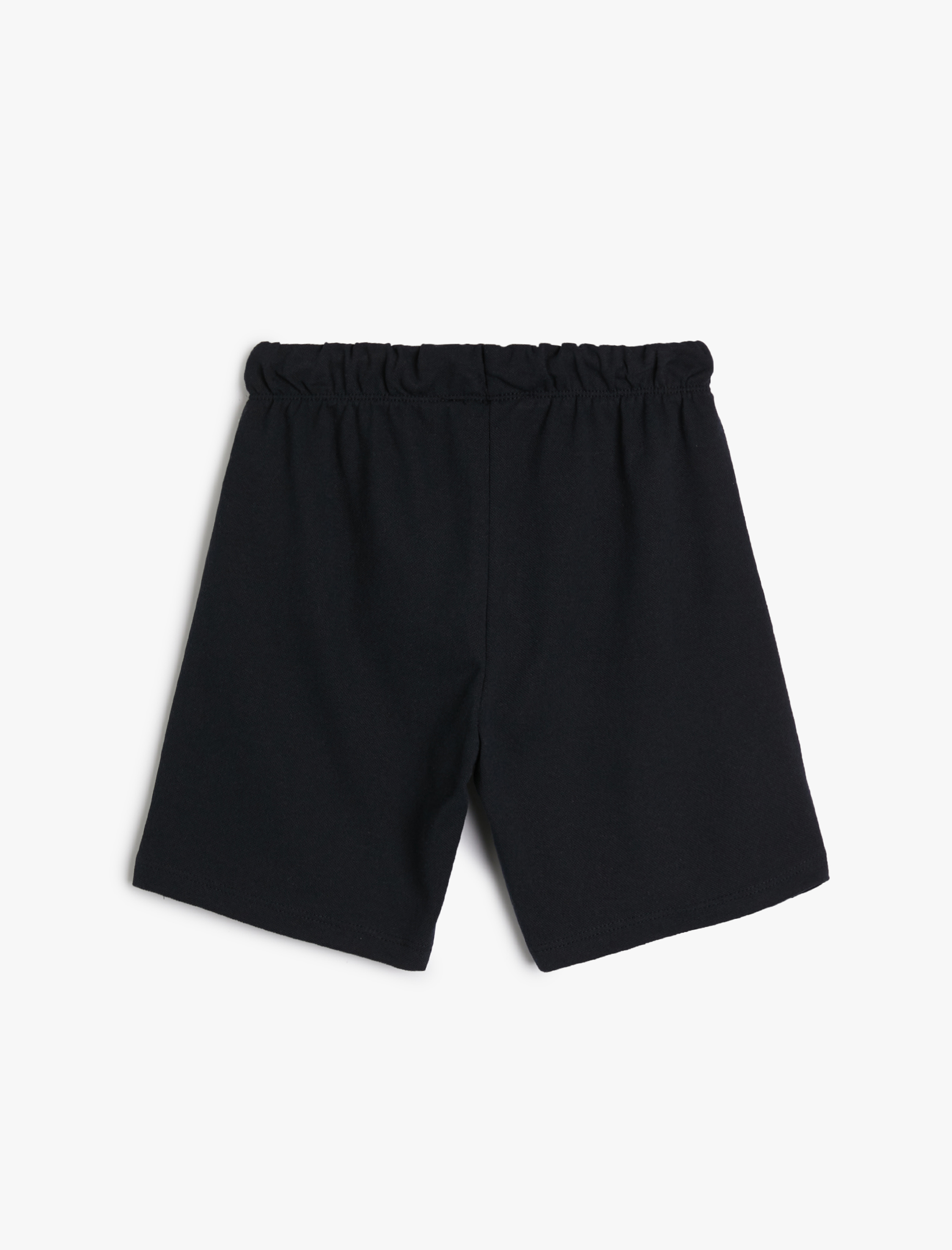  Erkek Çocuk Basic Şort Beli Bağlamalı Cepli