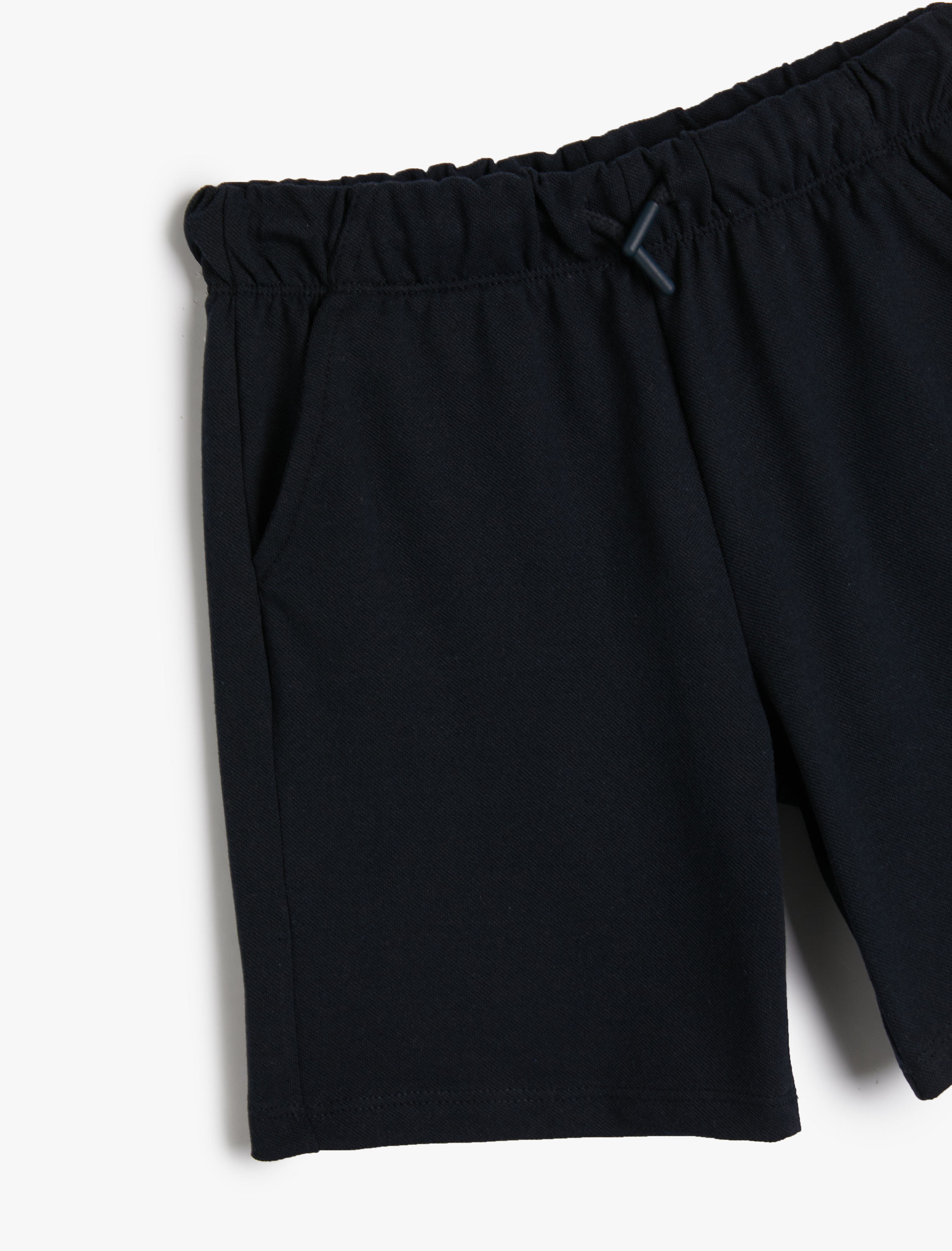  Erkek Çocuk Basic Şort Beli Bağlamalı Cepli